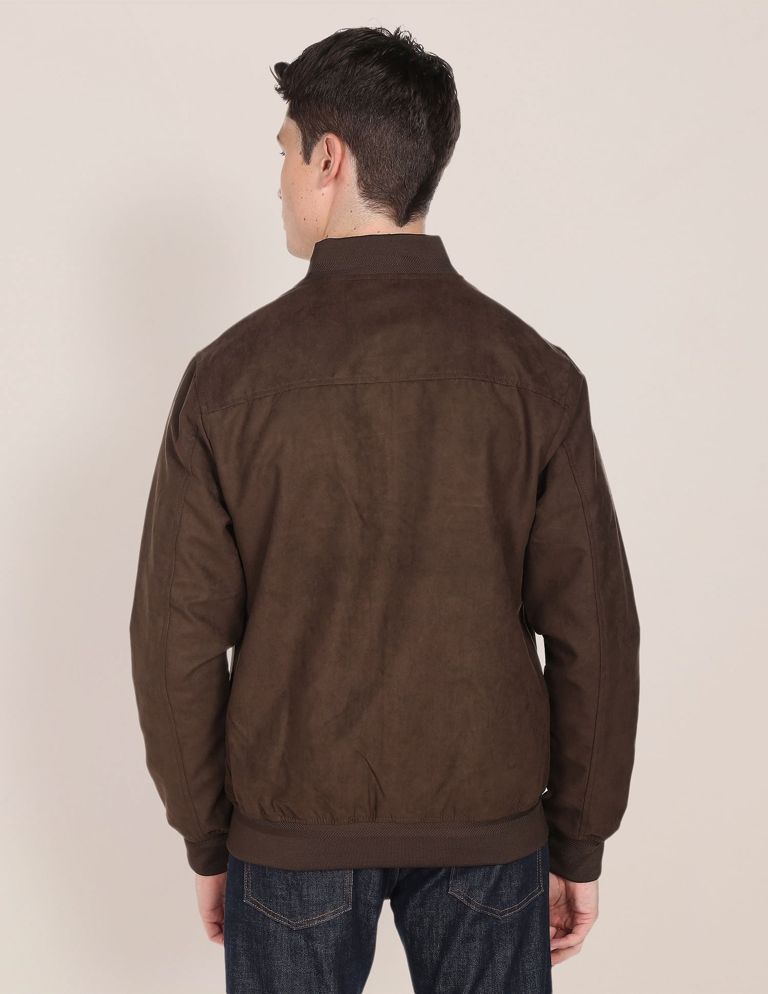 U.S. Polo Assn. Panelled Solid Bomber Jacket