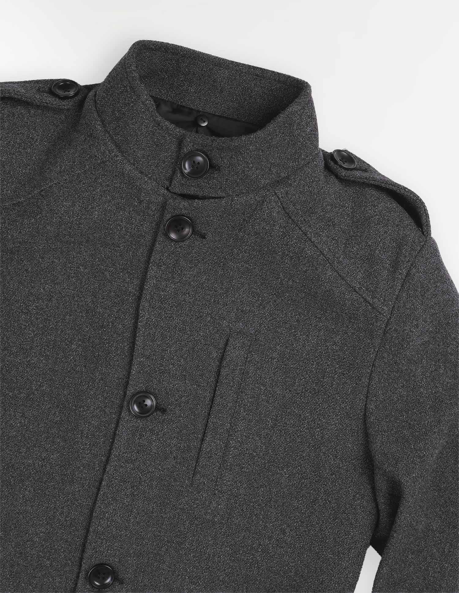 Buy Arrow Sport Stand Collar Textured Trench Coat - NNNOW.com