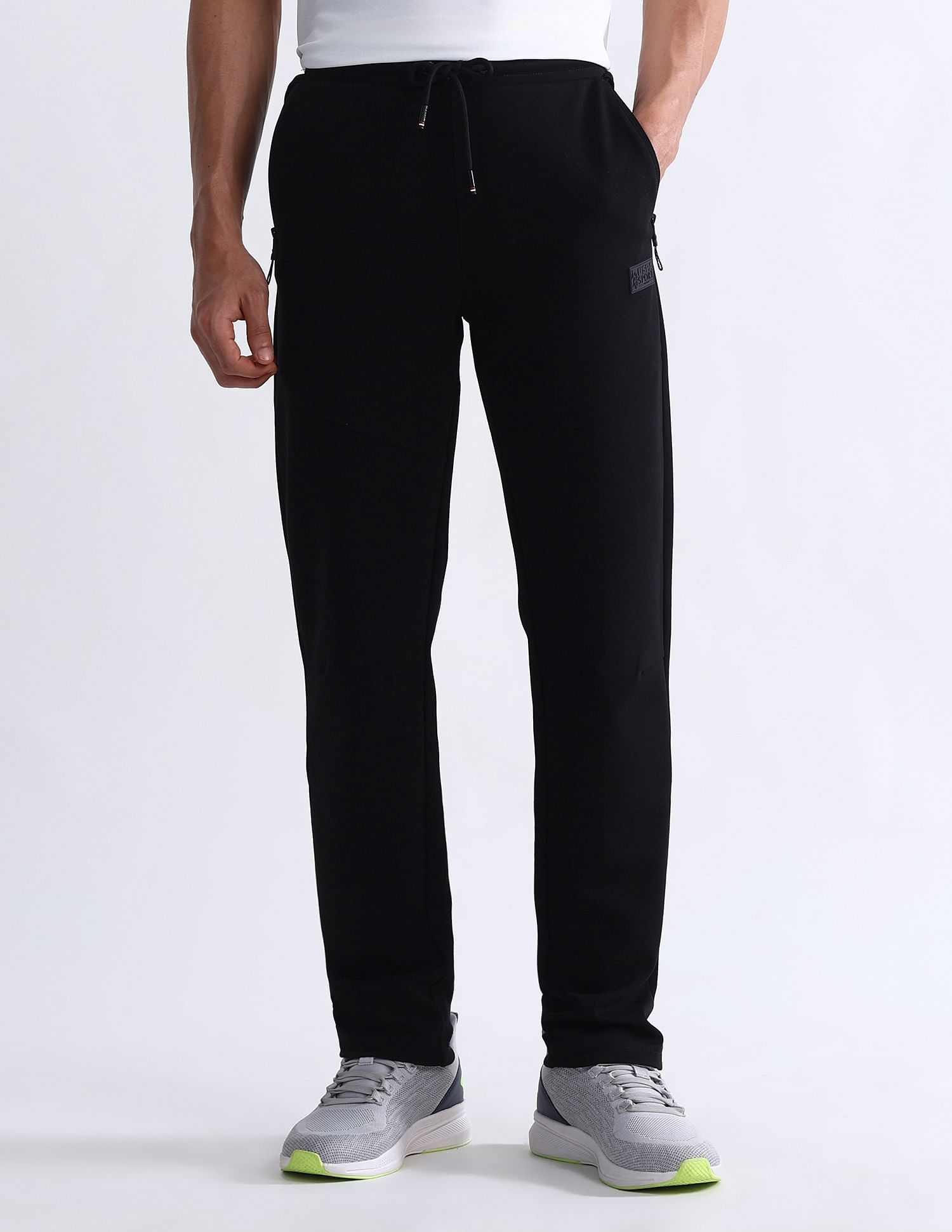 USPA Active Mid Rise Solid Active Track Pants
