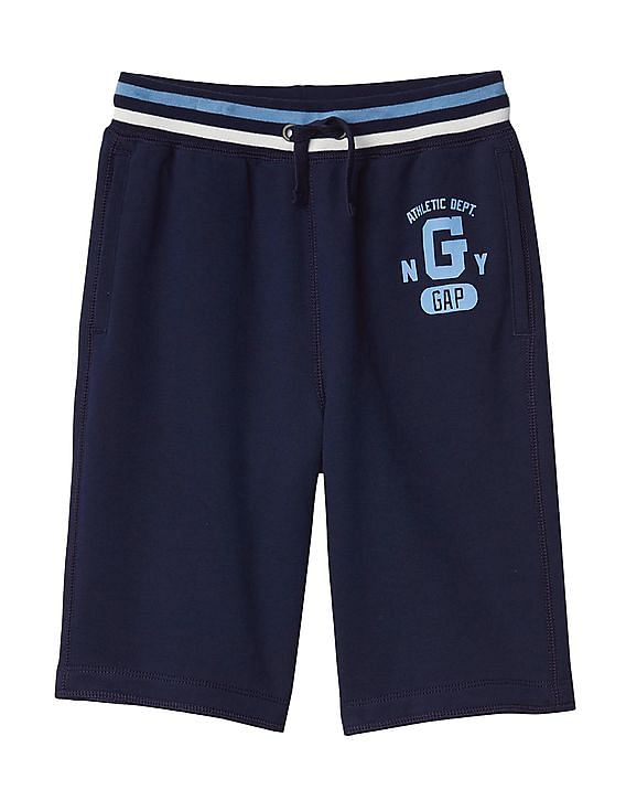 Buy GAP Boys Blue Logo Sweat Shorts NNNOW