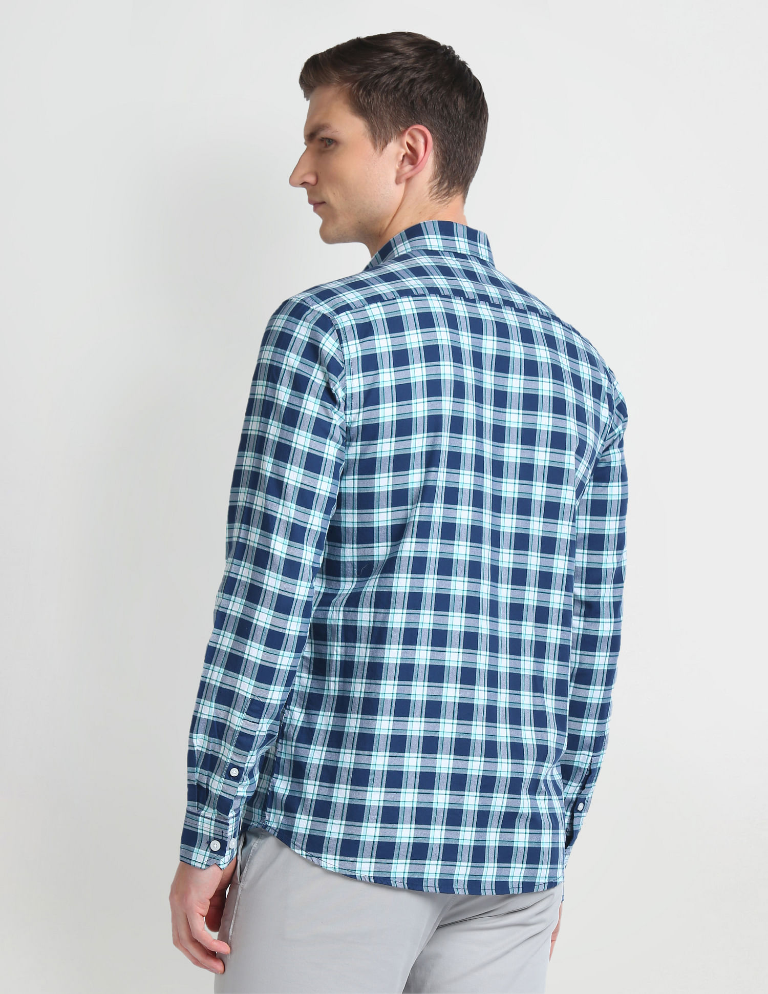 Arrow Sports Tartan Check Cotton Shirt