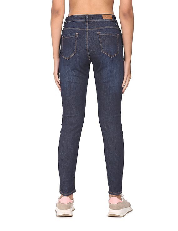 Flying Machine Women Twiggy Super Skinny Fit Mid Rise Jeans