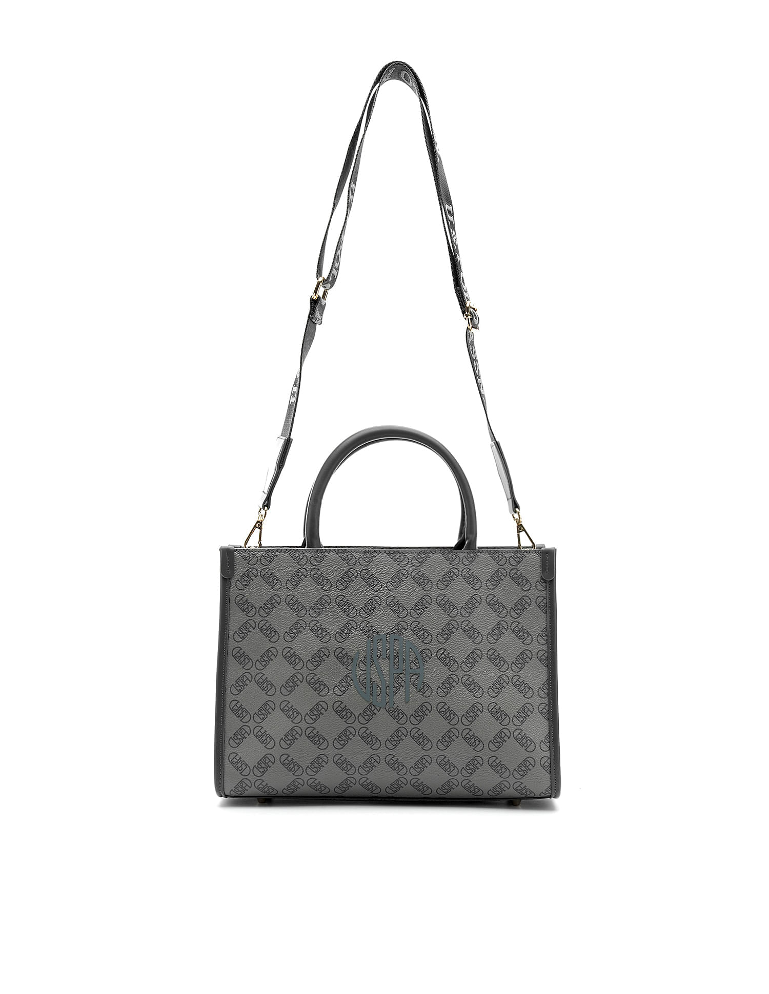 U.S. Polo Assn. Kate Monogram Tote Handbag