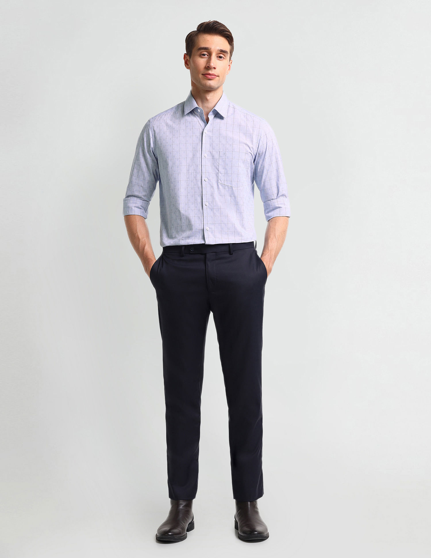 Arrow Windowpane Checked Dobby Shirt