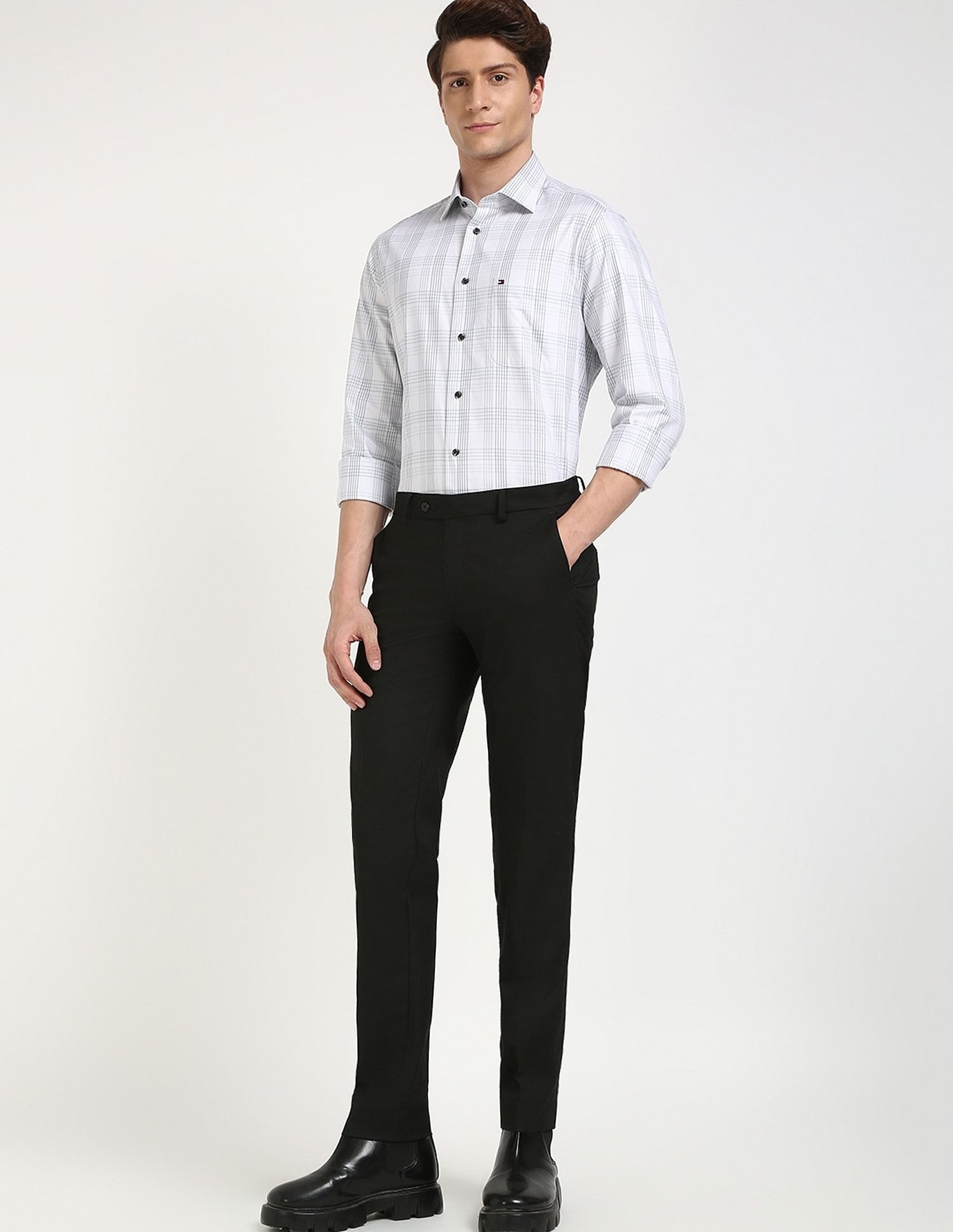 Tommy Hilfiger Checks Regular-Fit Cotton Shirt