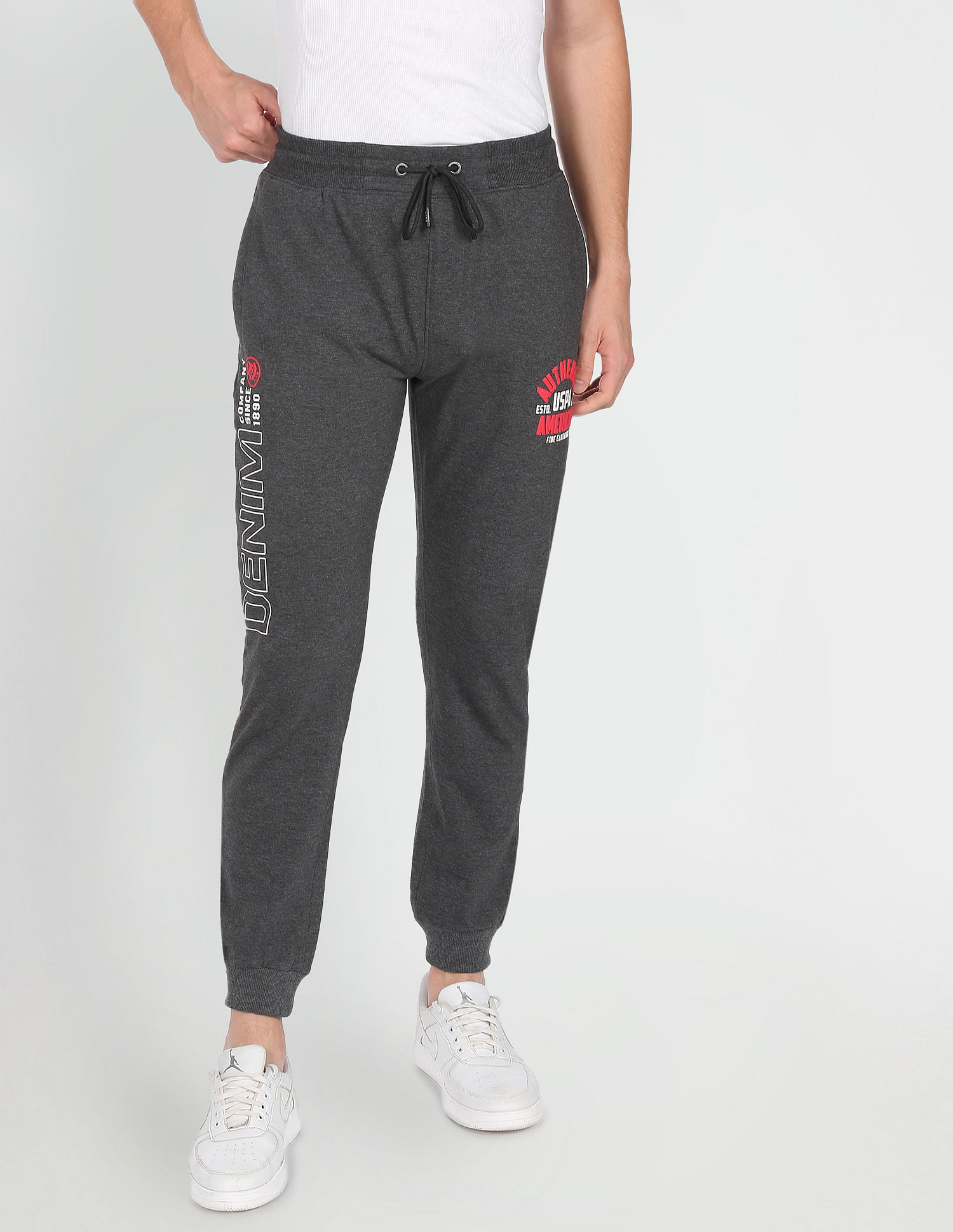 Buy U.S. Polo Assn. Denim Co. Mid Rise Solid Track Pants - NNNOW.com