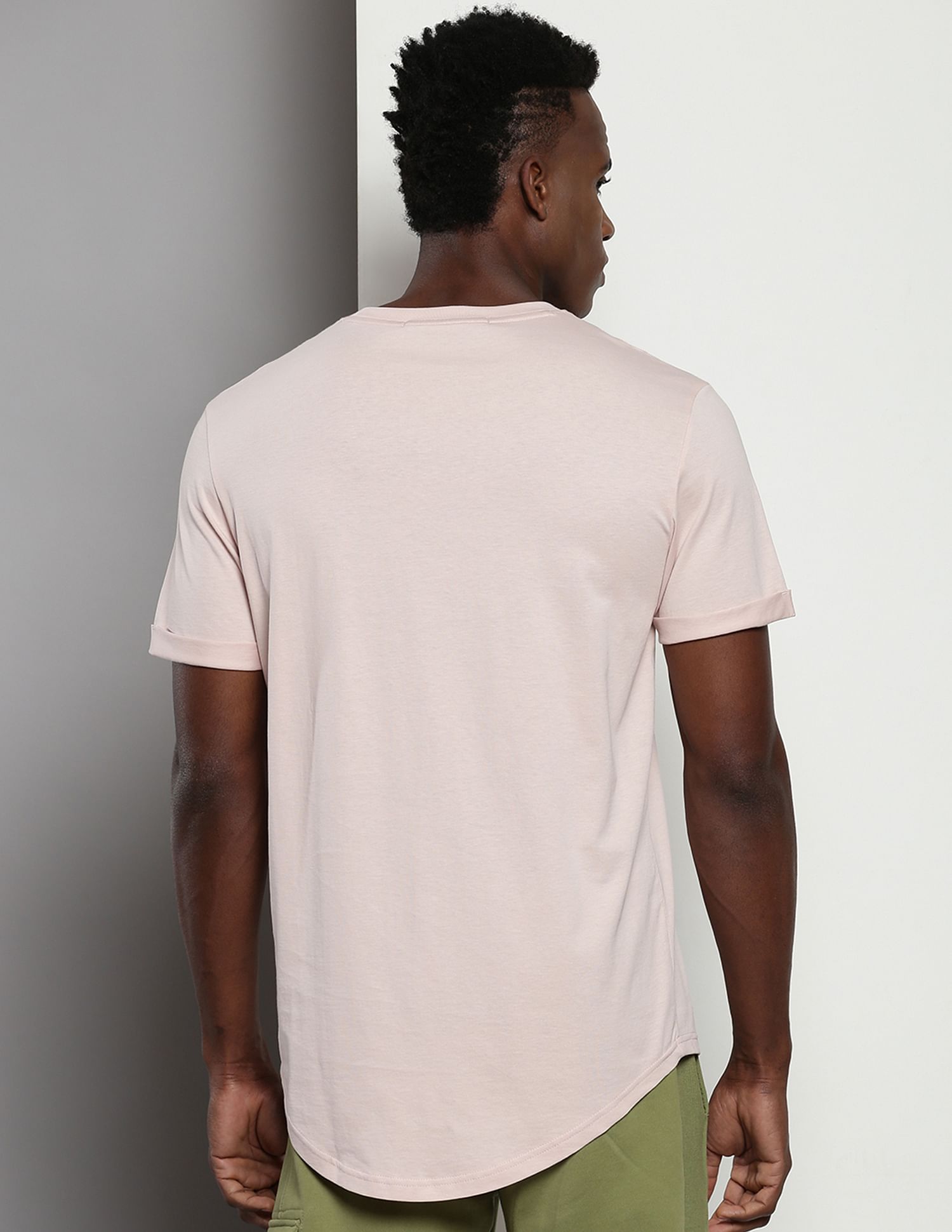 Calvin Klein Badge Turn Up Sleeve T-Shirt