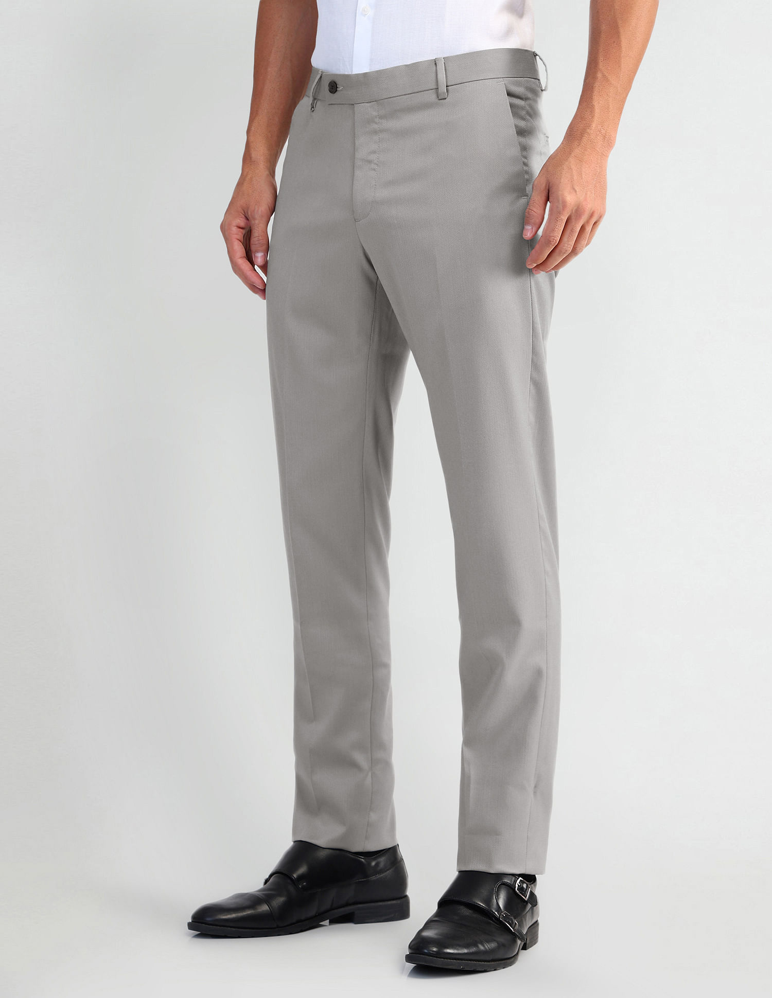 Arrow Tapered Fit Dobby Trousers