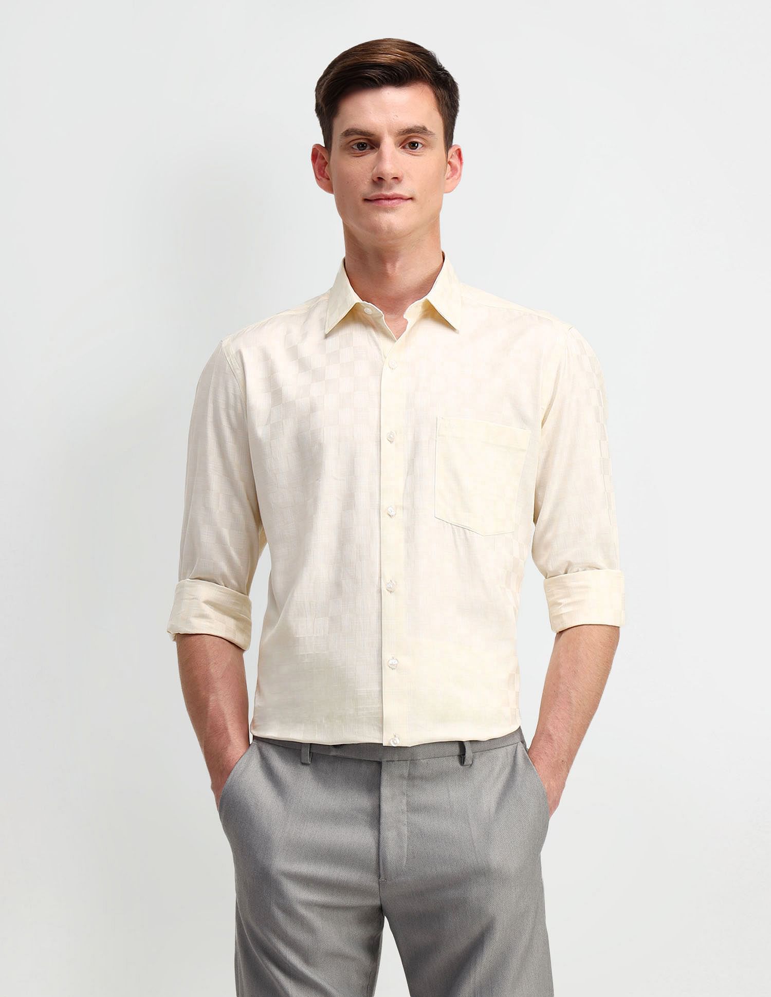 Arrow Glen Checks Cotton Shirt