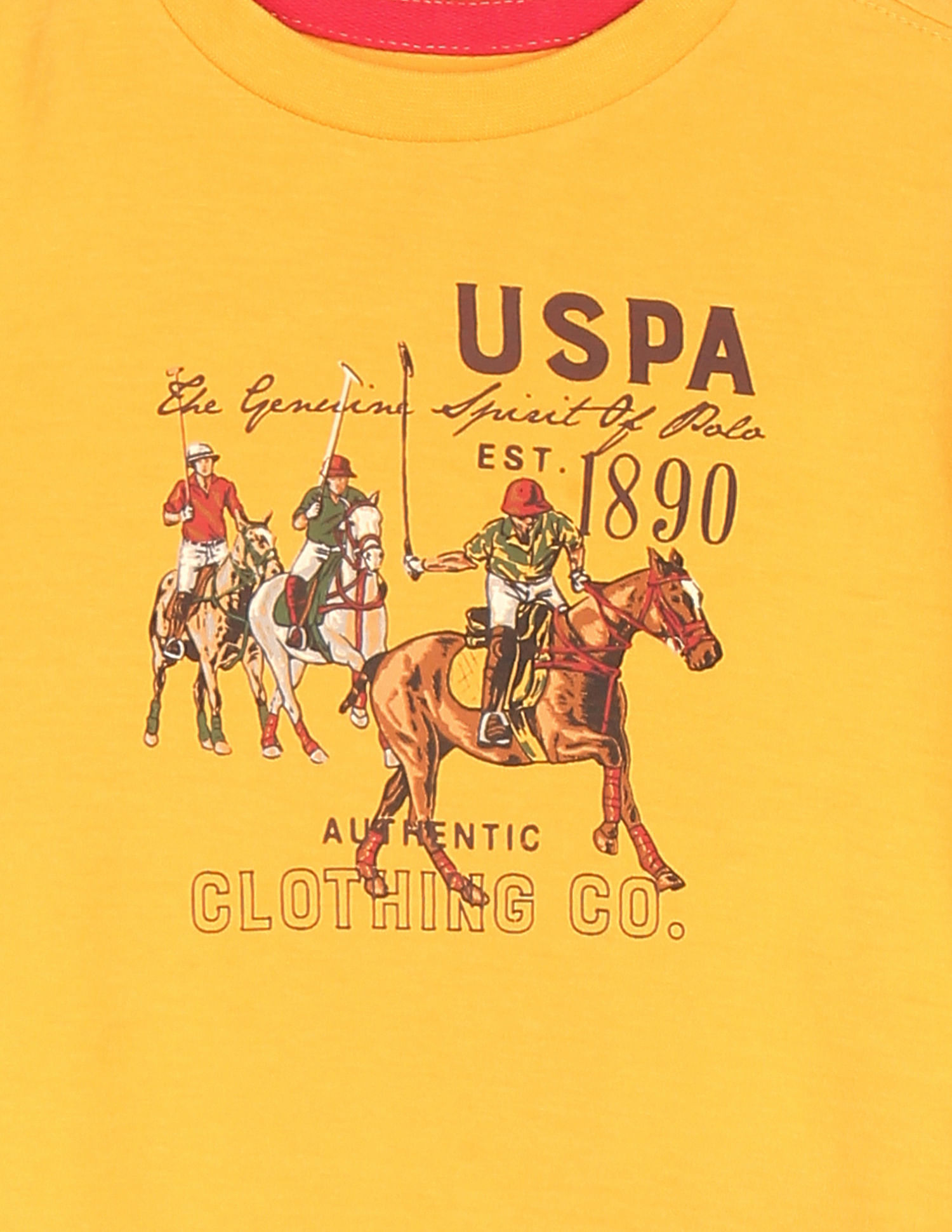 U.S. Polo Assn. Kids Boys Long Sleeve Brand Print T-Shirt