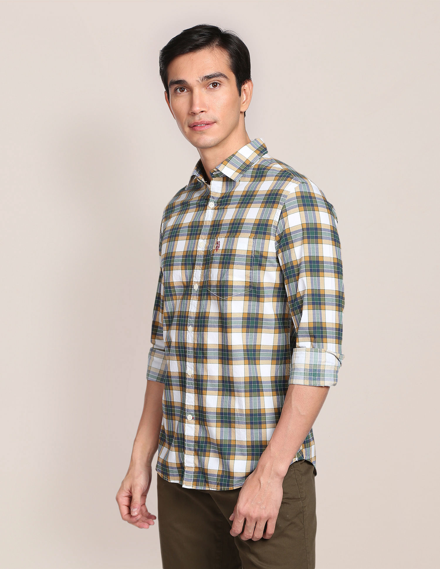 U.S. Polo Assn. Tartan Check Cotton Casual Shirt