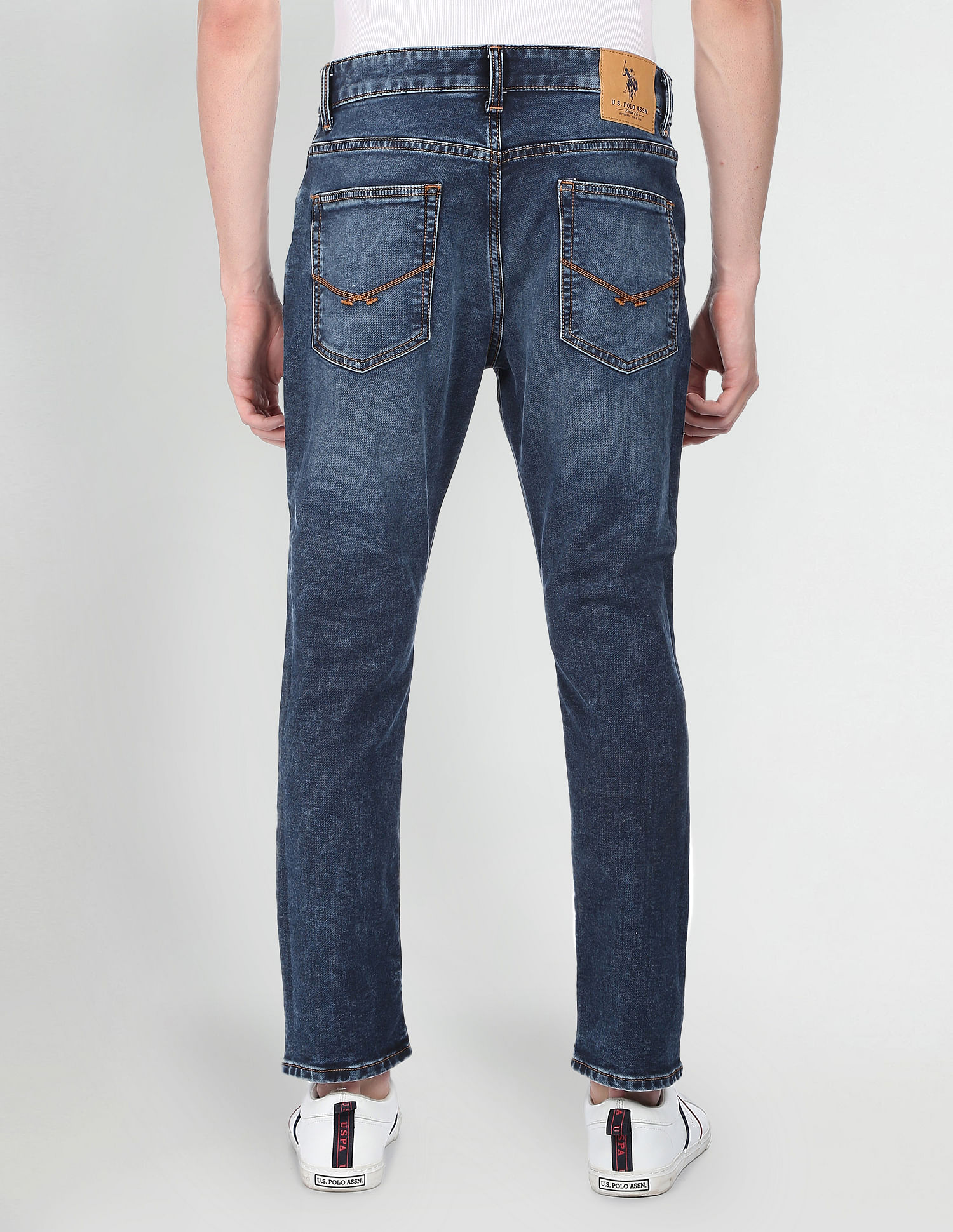 U.S. Polo Assn. Denim Co. Henry Cropped Fit Blue Jeans