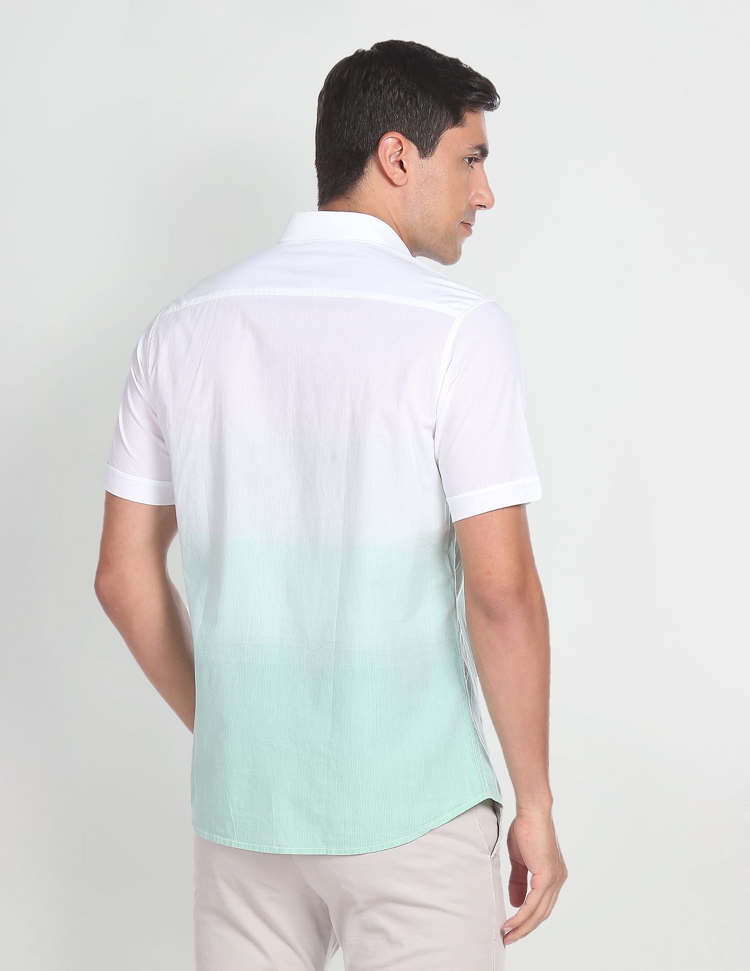 Arrow Sports Short Sleeve Ombre Shirt