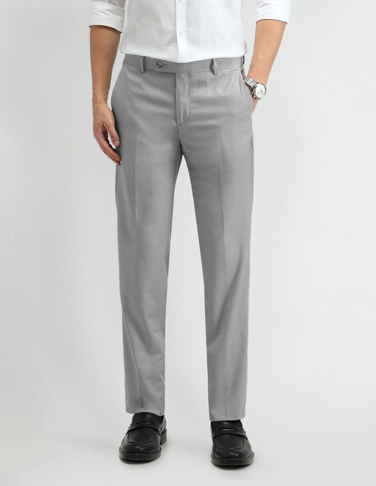 Arrow Mid Rise Tapered Fit Trousers