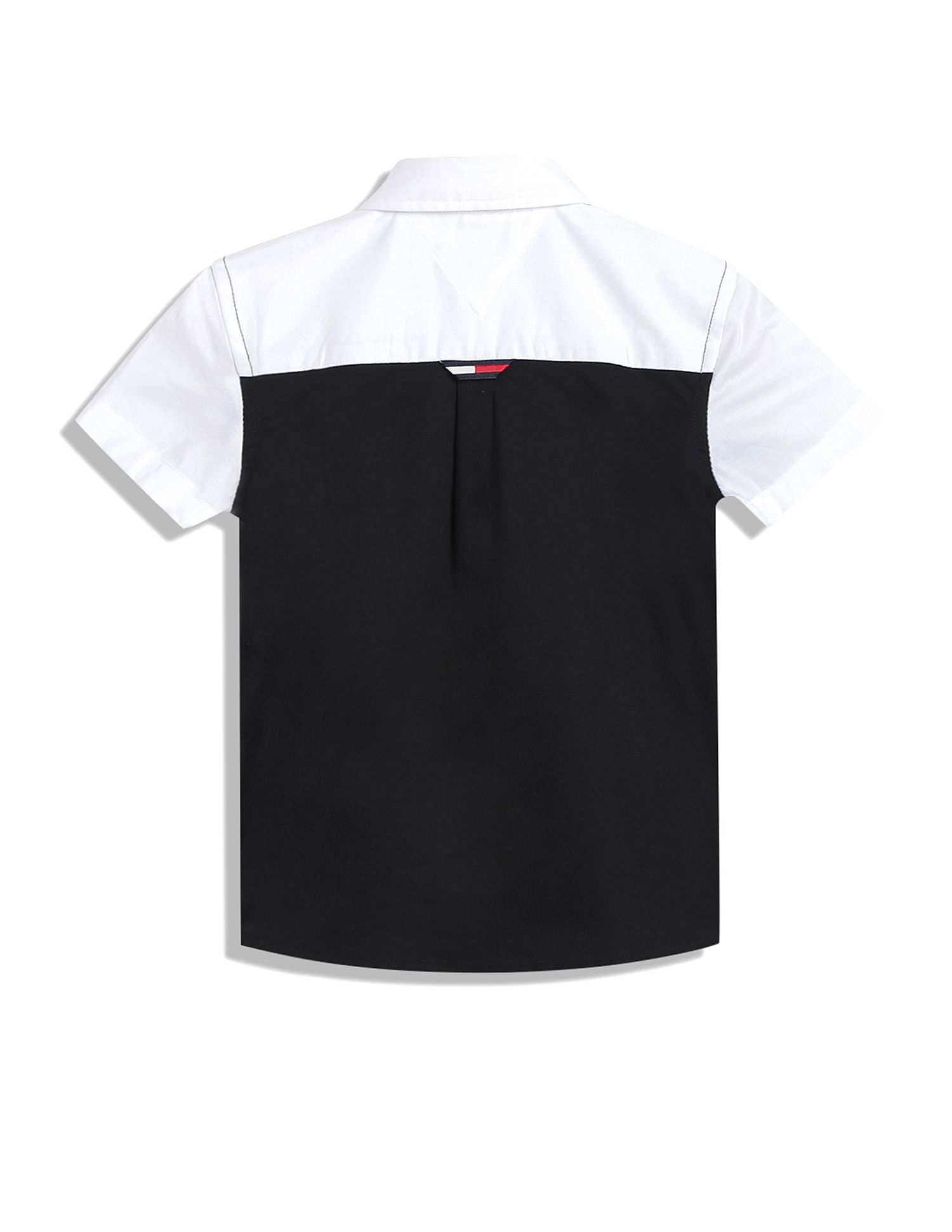 Tommy Hilfiger Kids Boys Short Sleeve Colour Block Shirt