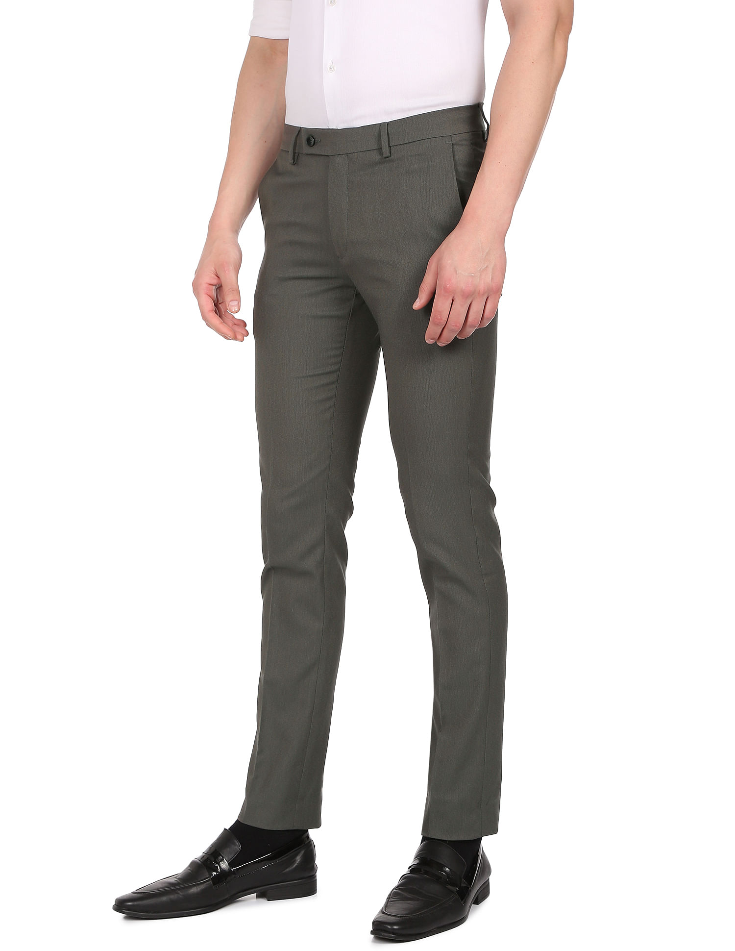 Buy Light Grey Fusion Fit Mens Cotton Trouser Online | Tistabene - Tistabene