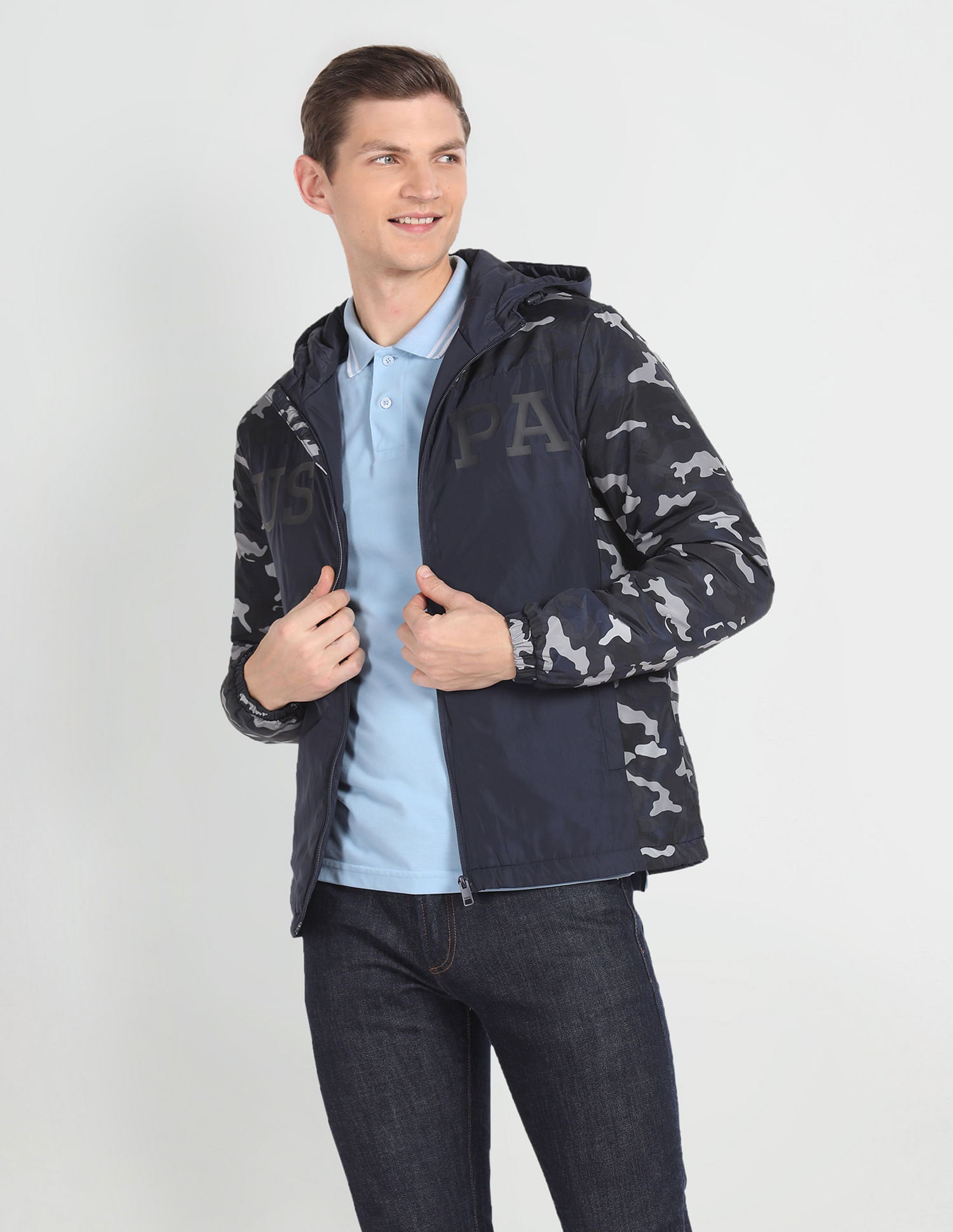 Camo lightweight outlet jacket