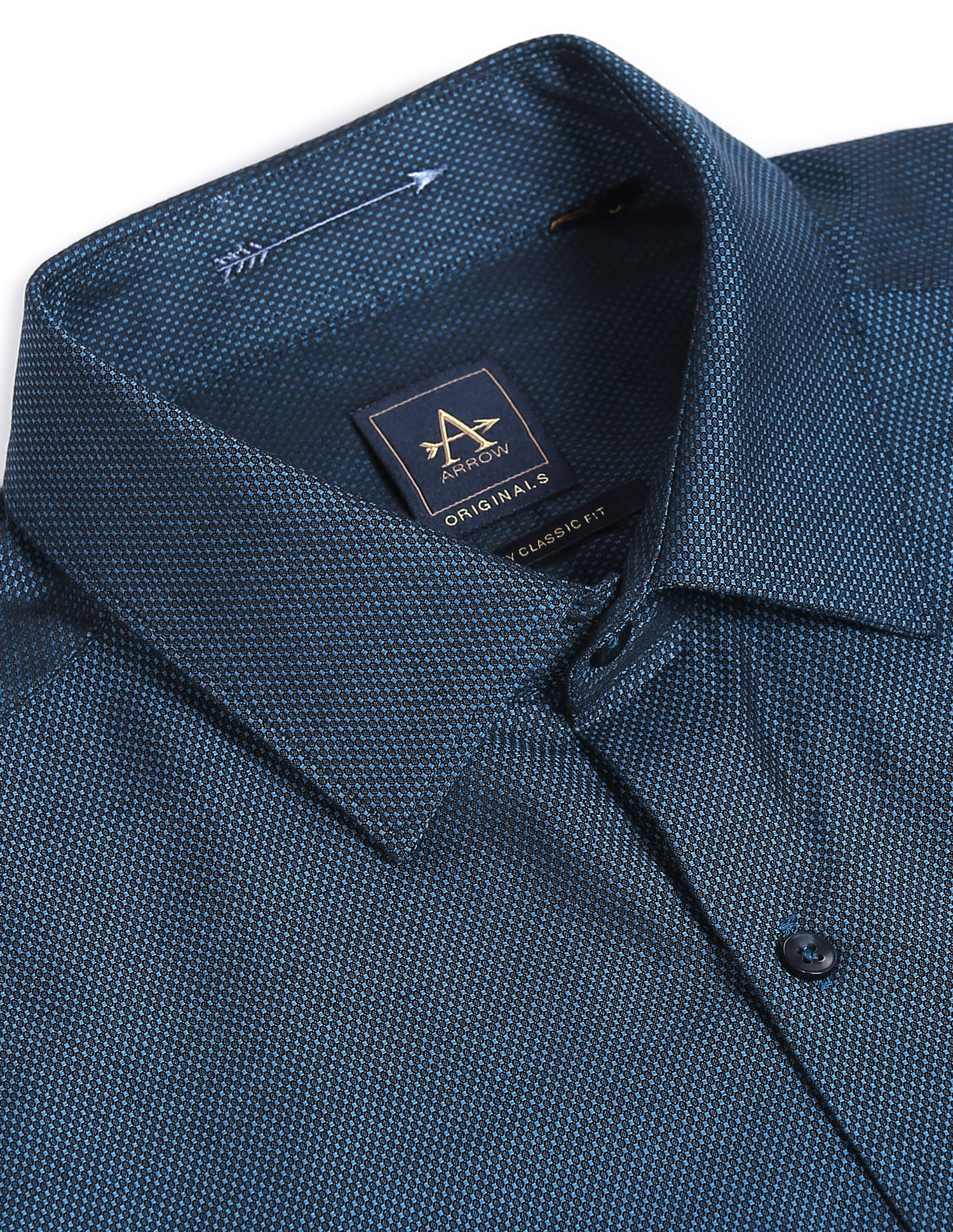 Buy Arrow Classic Fit Dobby Weave Shirt