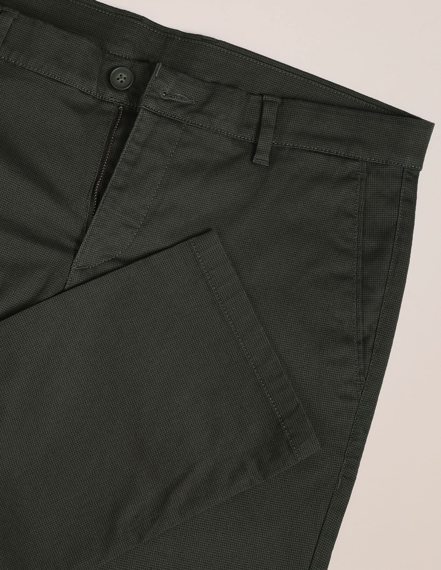 U.S. Polo Assn. Denver Slim Fit Cotton Stretch Printed Signature Trousers