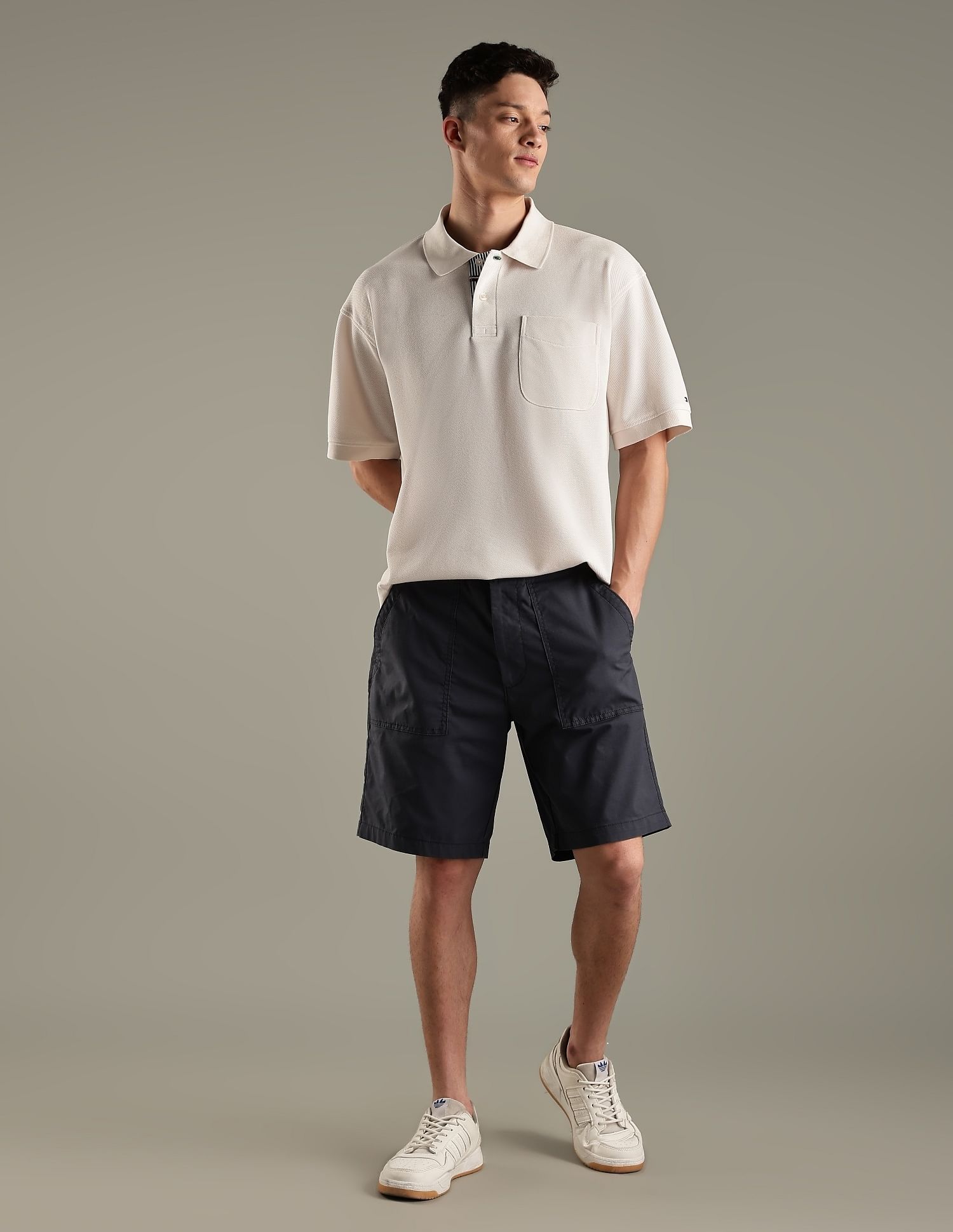 Tommy Hilfiger Solid Regular-Fit Cotton Polo Shirt