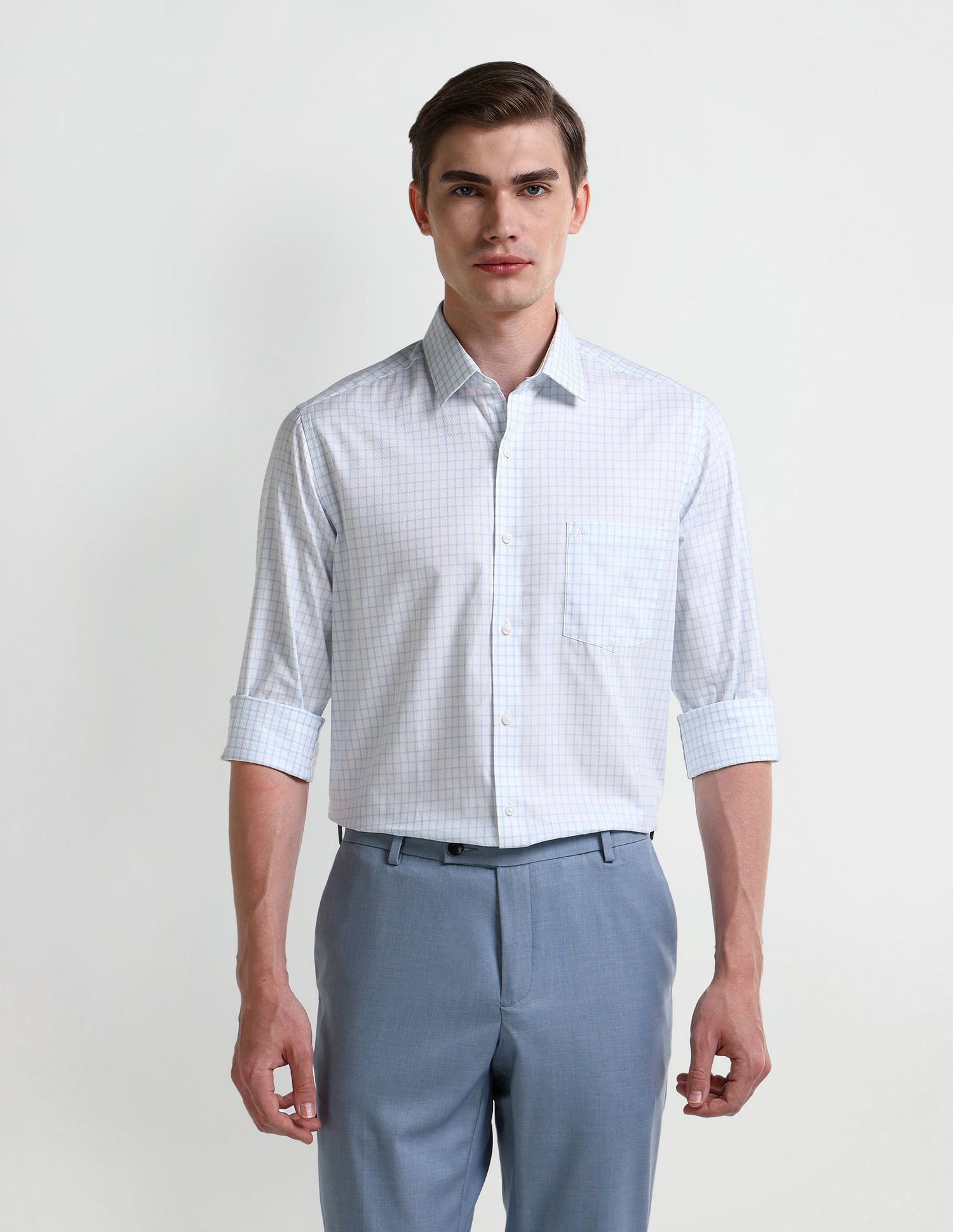 Arrow Manhattan Slim Fit Cotton Shirt