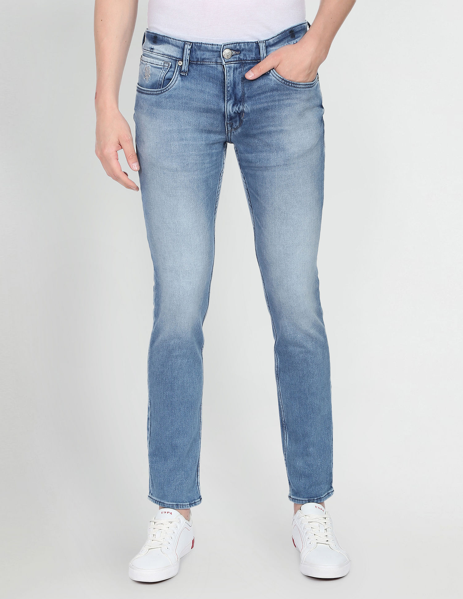 U.S. Polo Assn. Denim Co. Brandon Slim Tapered Fit Blue Jeans