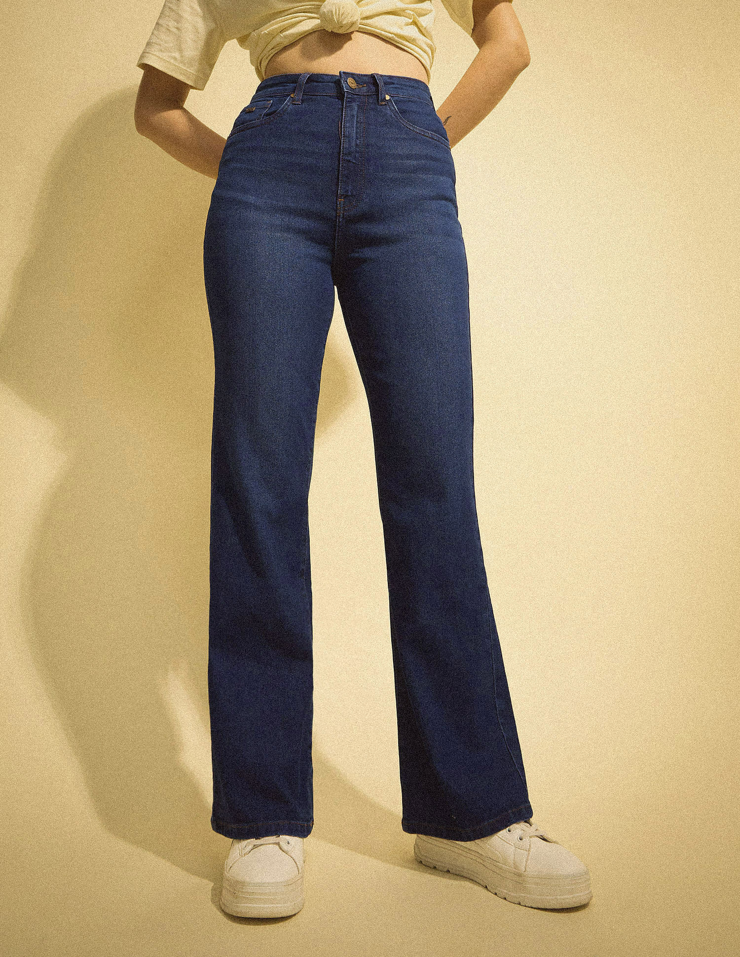 Flying Machine Women K-Street X Ultra Wideleg Fit Stretchable Jeans