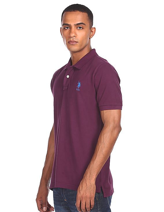 us polo purple t shirt