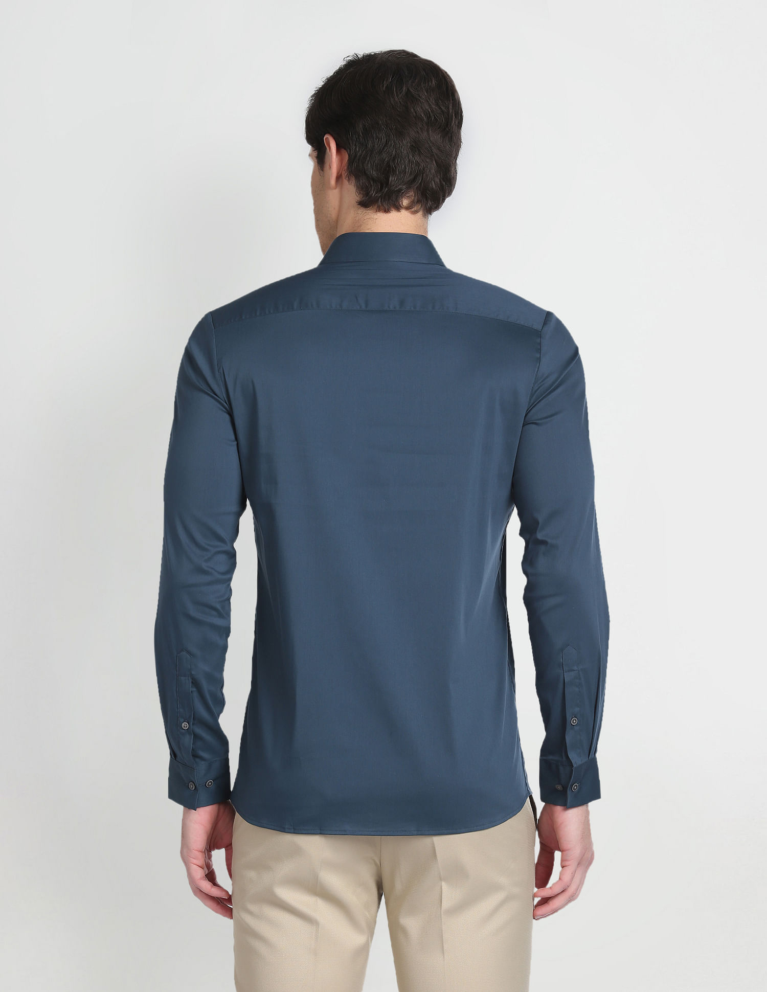 Arrow Newyork Brooklyn Super Slim Sateen Formal Shirt