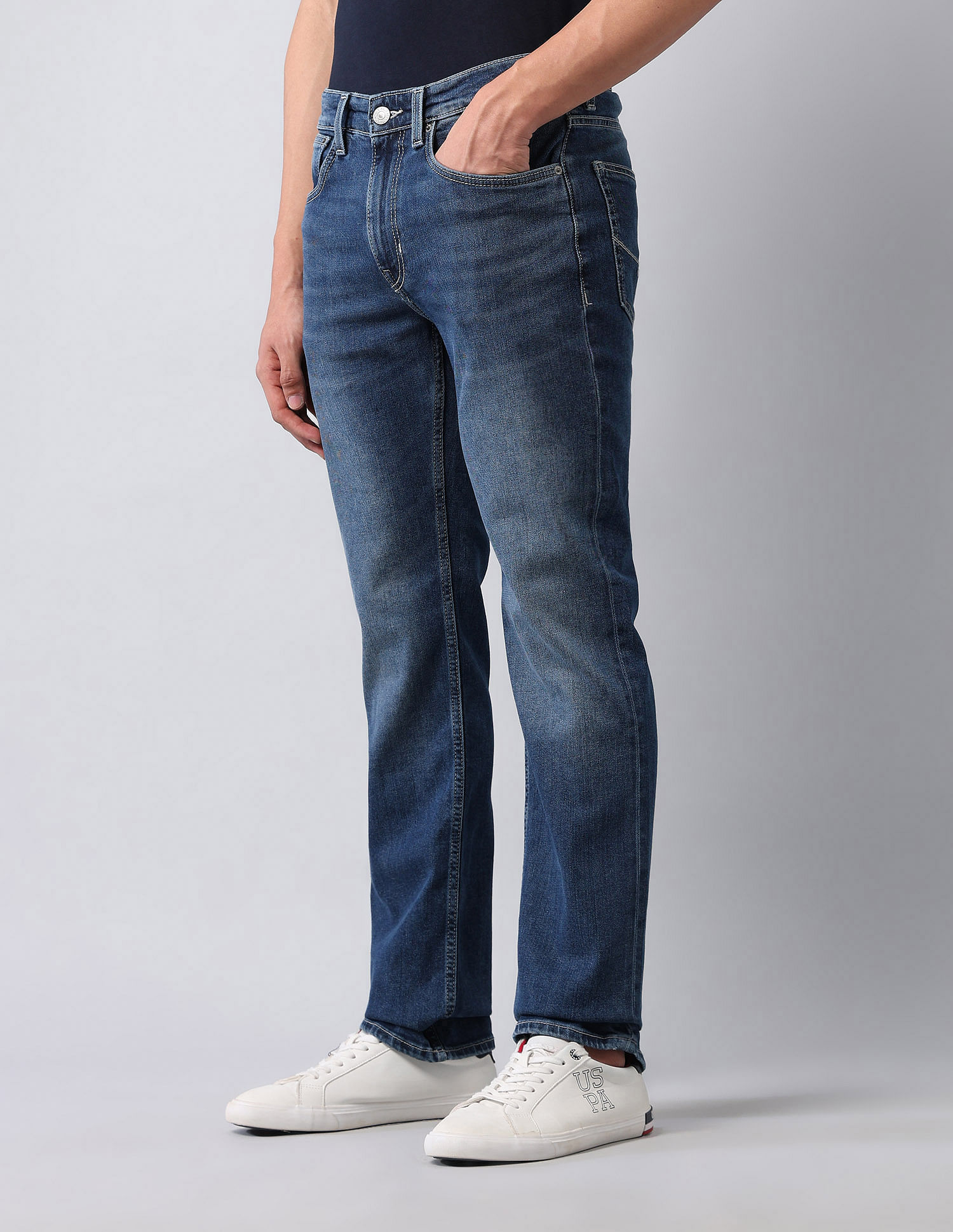 U.S. Polo Assn. Denim Co. Harold Slim Straight Fit Blue Jeans