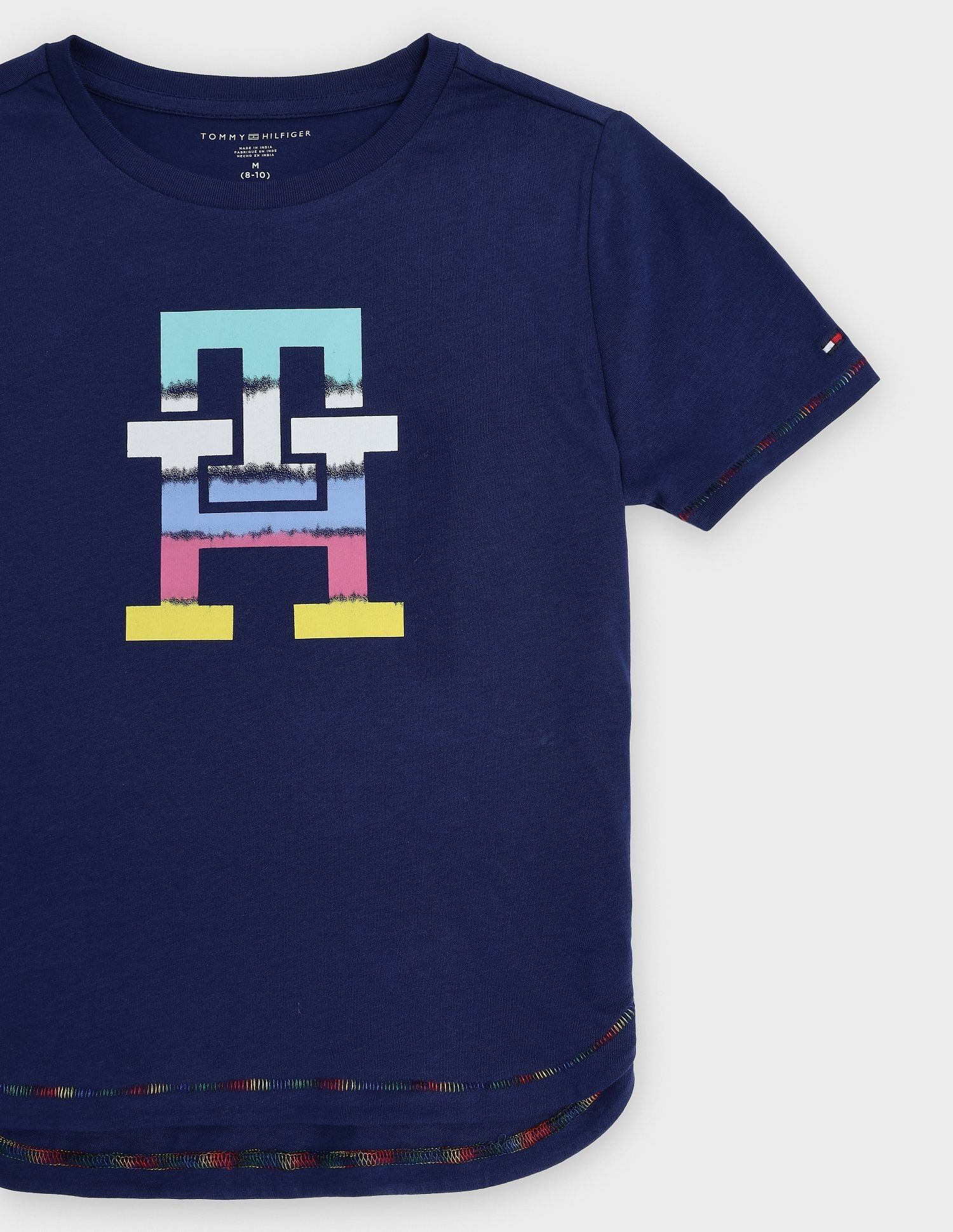 Tommy Hilfiger Kids Boys Logo Regular Fit Cotton T-Shirt