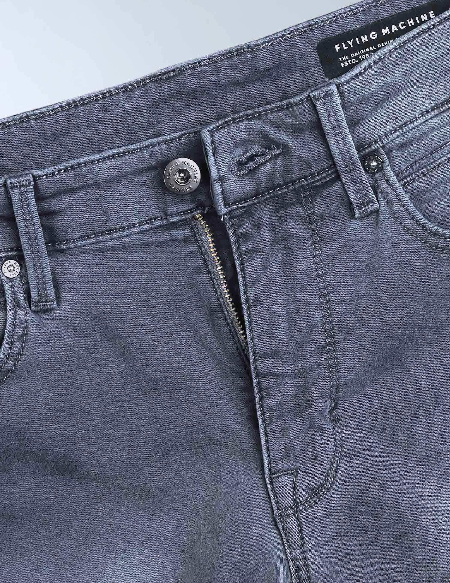 Flying Machine Freddie Slim Straight Fit Stone Washed Jeans