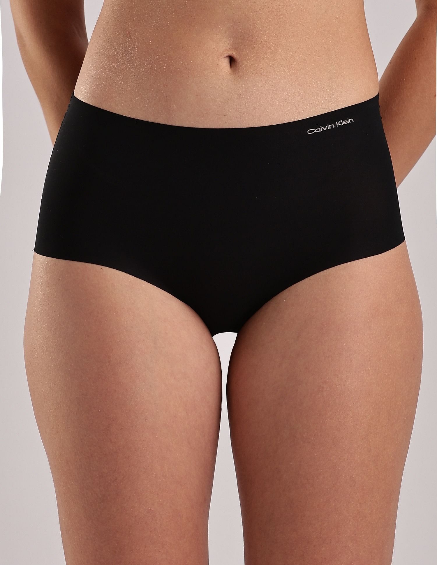 Calvin Klein Underwear Black Solid High Rise Panties