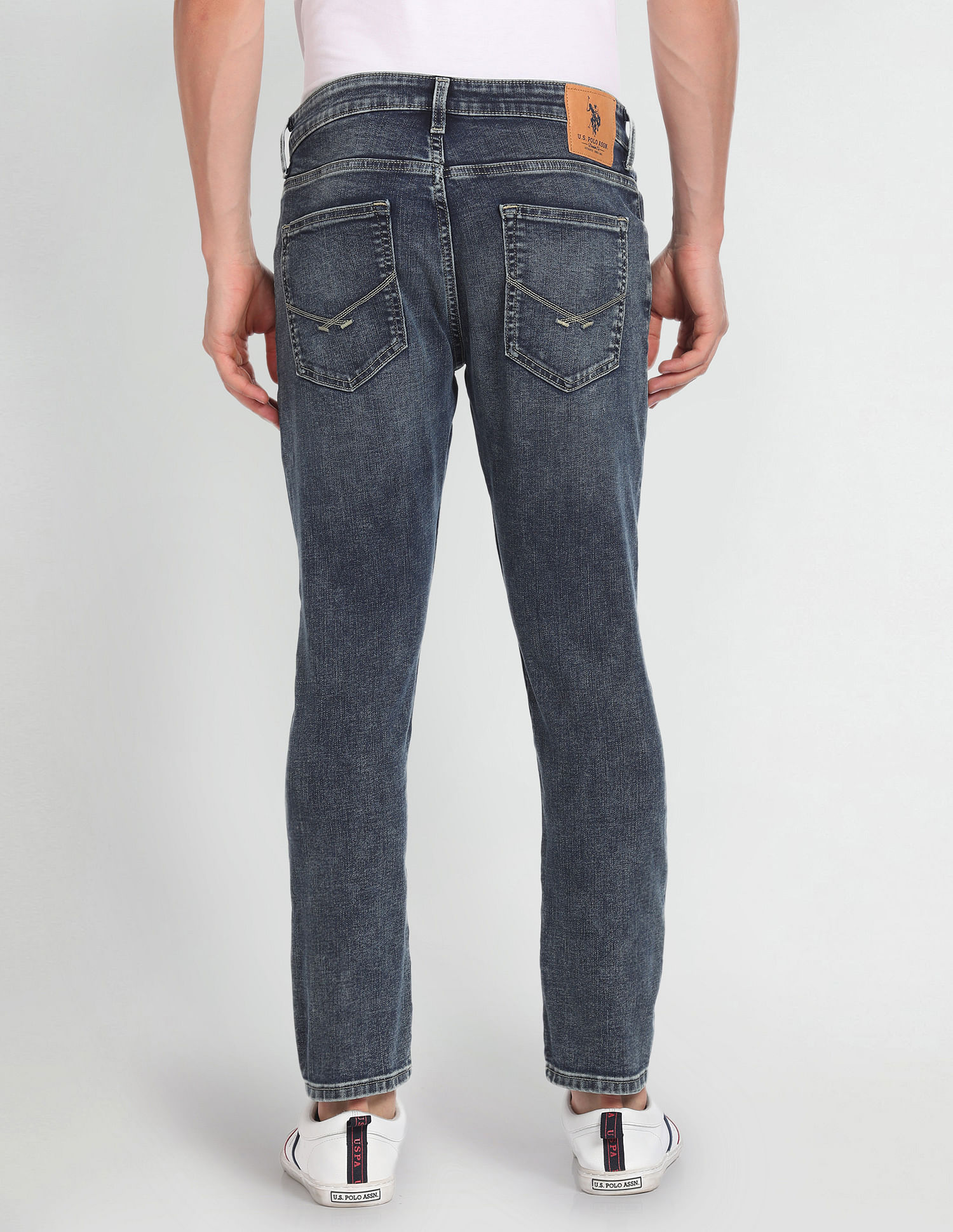 U.S. Polo Assn. Denim Co. Henry Cropped Fit Blue Jeans