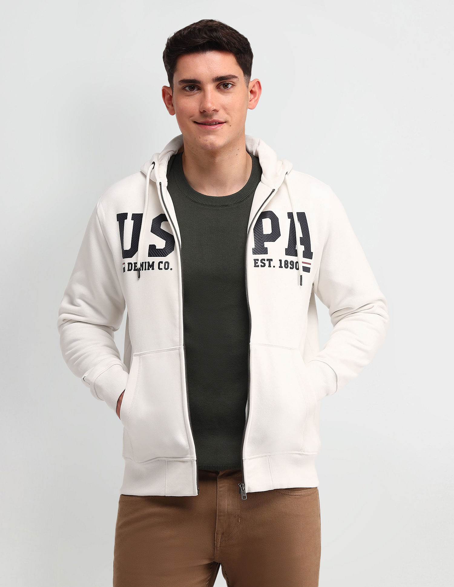U.S. Polo Assn. Denim Co. Brand Printed Regular Fit Sweatshirt
