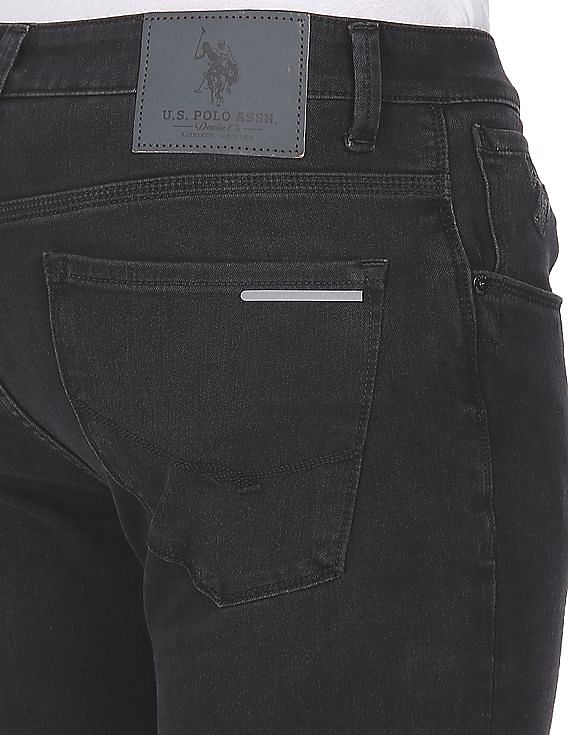 U.S. Polo Assn. Denim Co. Henry Tapered Cropped Fit Black Jeans