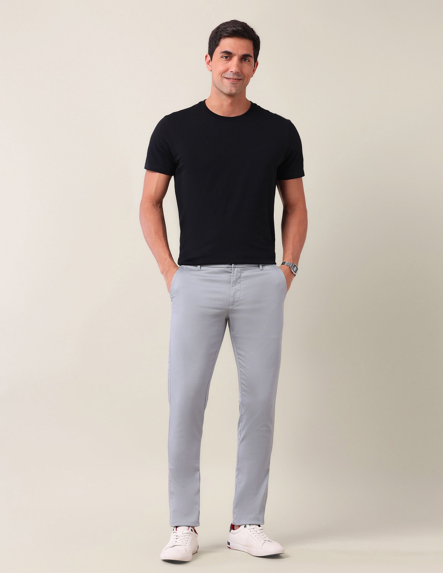 U.S. Polo Assn. Denver Slim Fit Satin Trousers