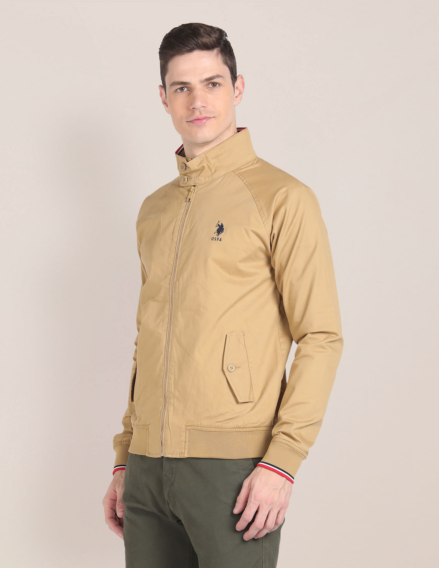 Buy U.S. Polo Assn. Stand Collar Windcheater Jacket - NNNOW.com