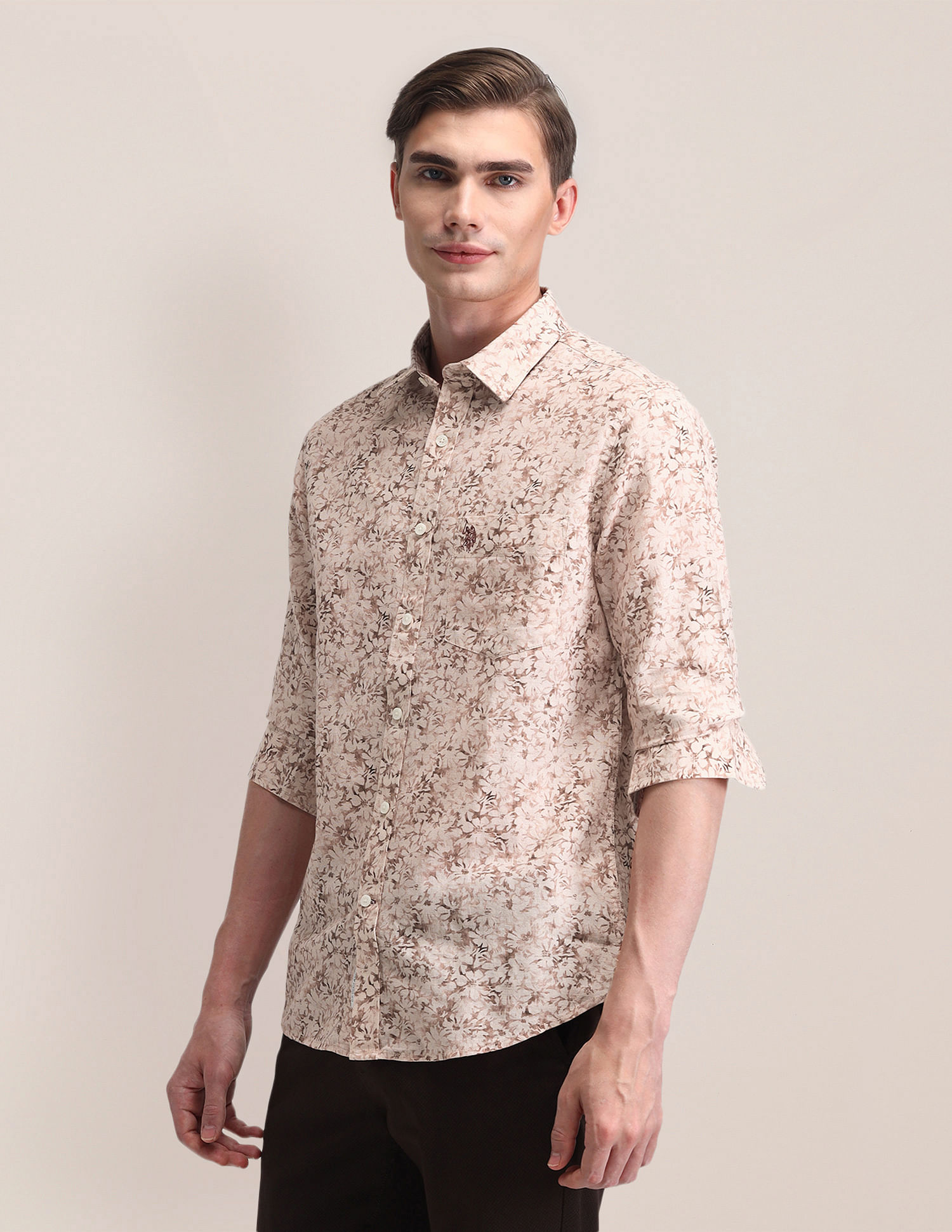 U.S. Polo Assn. Tailored Fit Printed Shirt