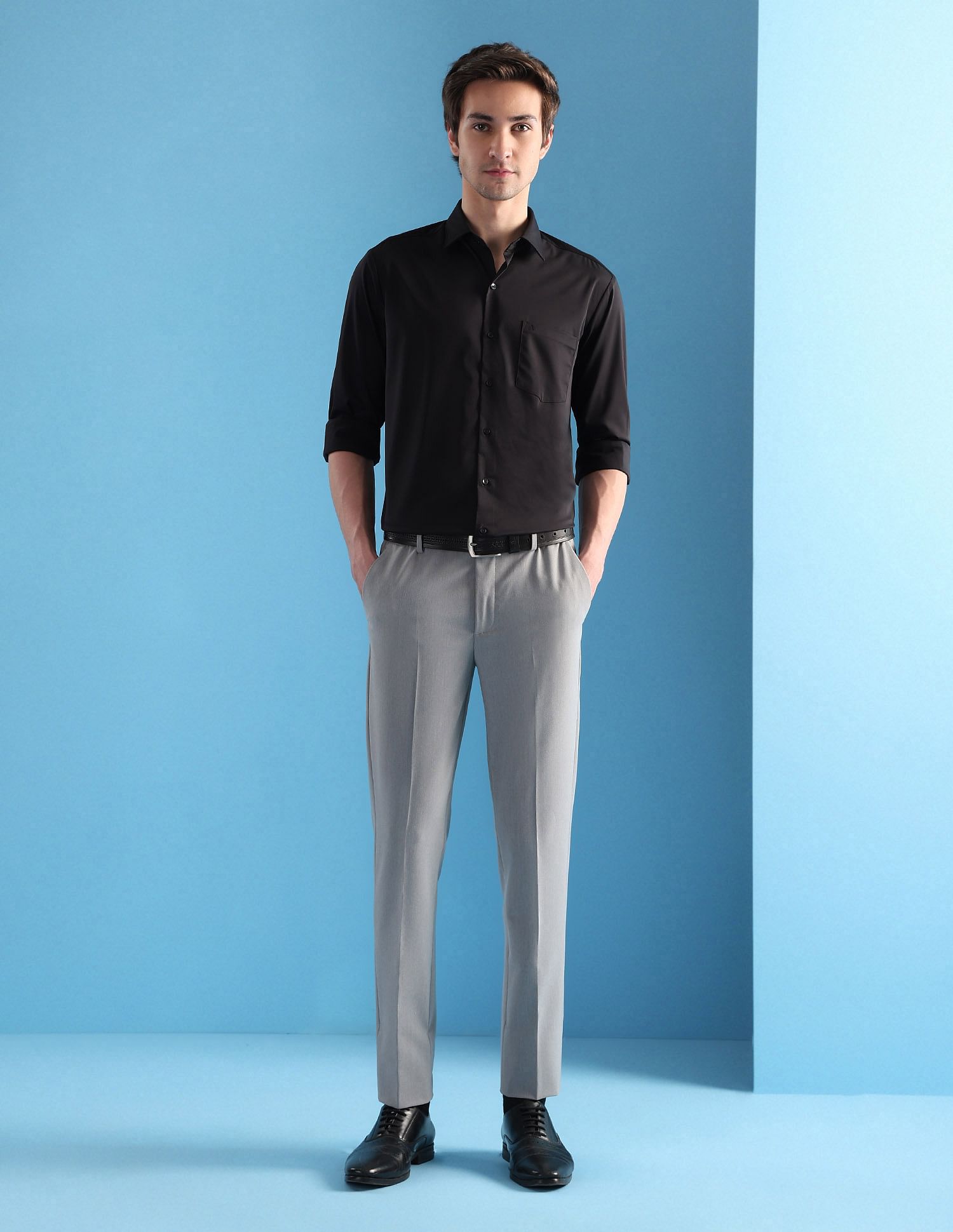 Arrow Mid Rise Slim Fit Velocity Trousers