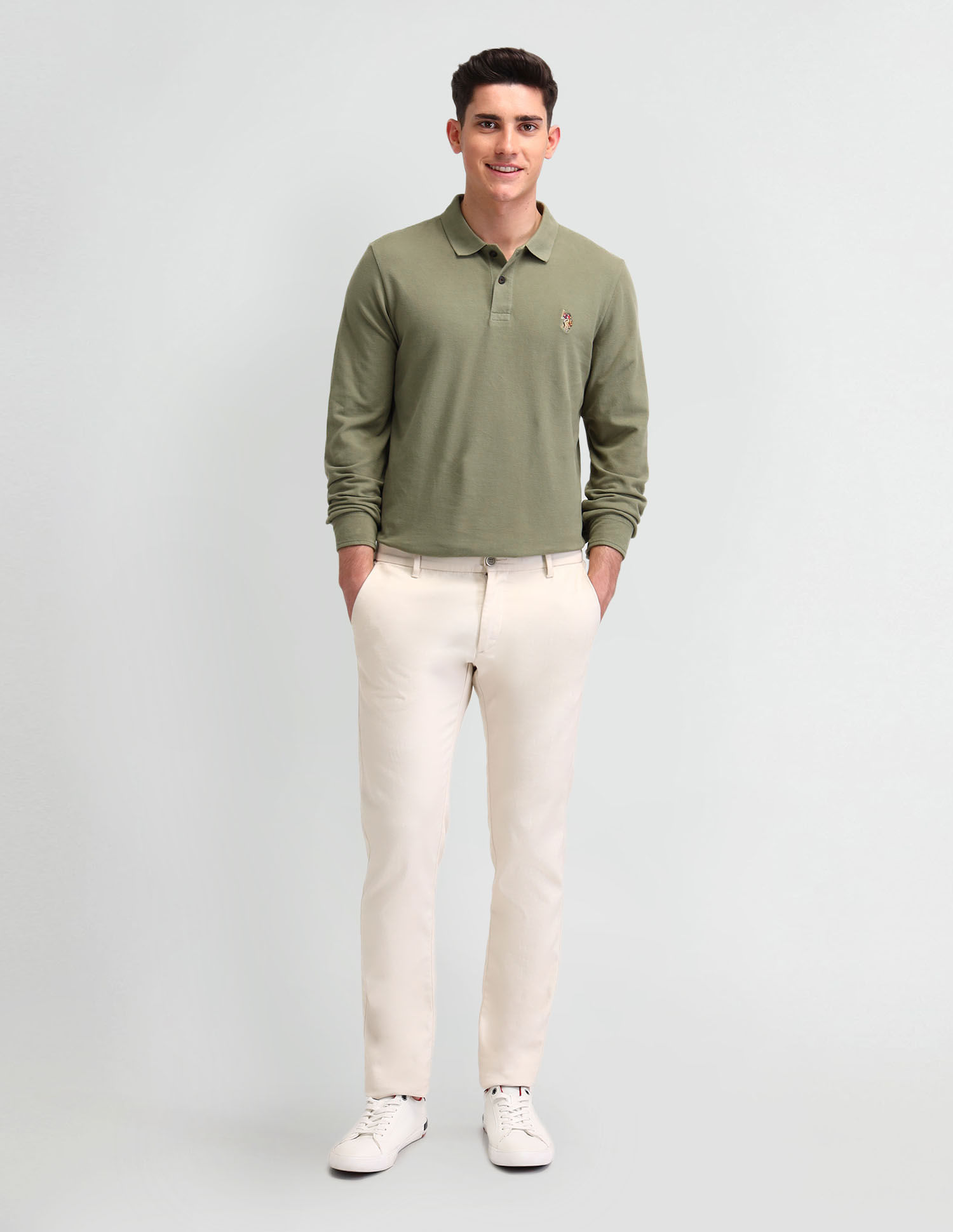 Buy Polo Denim Solid Muscle Fit Polo Shirt