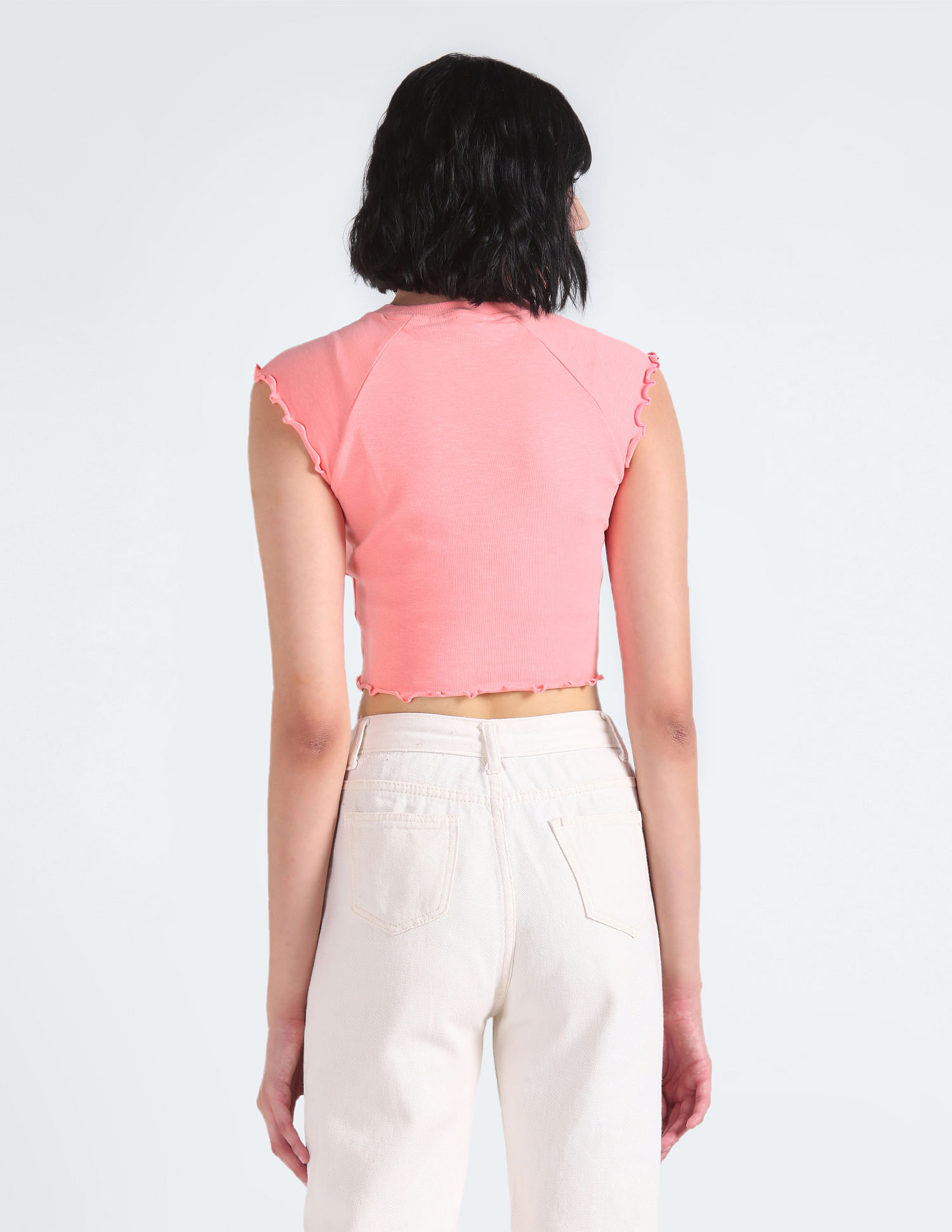 Tommy Hilfiger Baby Lock Rib Slim Cropped T-Shirt