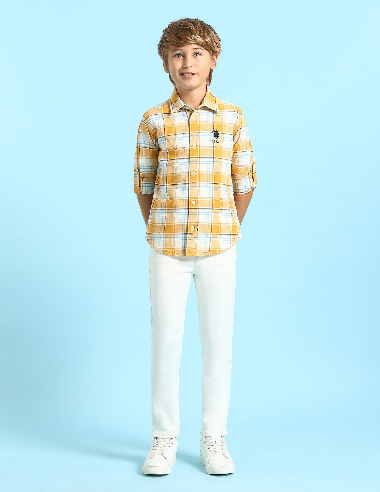 U.S. Polo Assn. Kids Boys Regular Fit Oxford Shirt