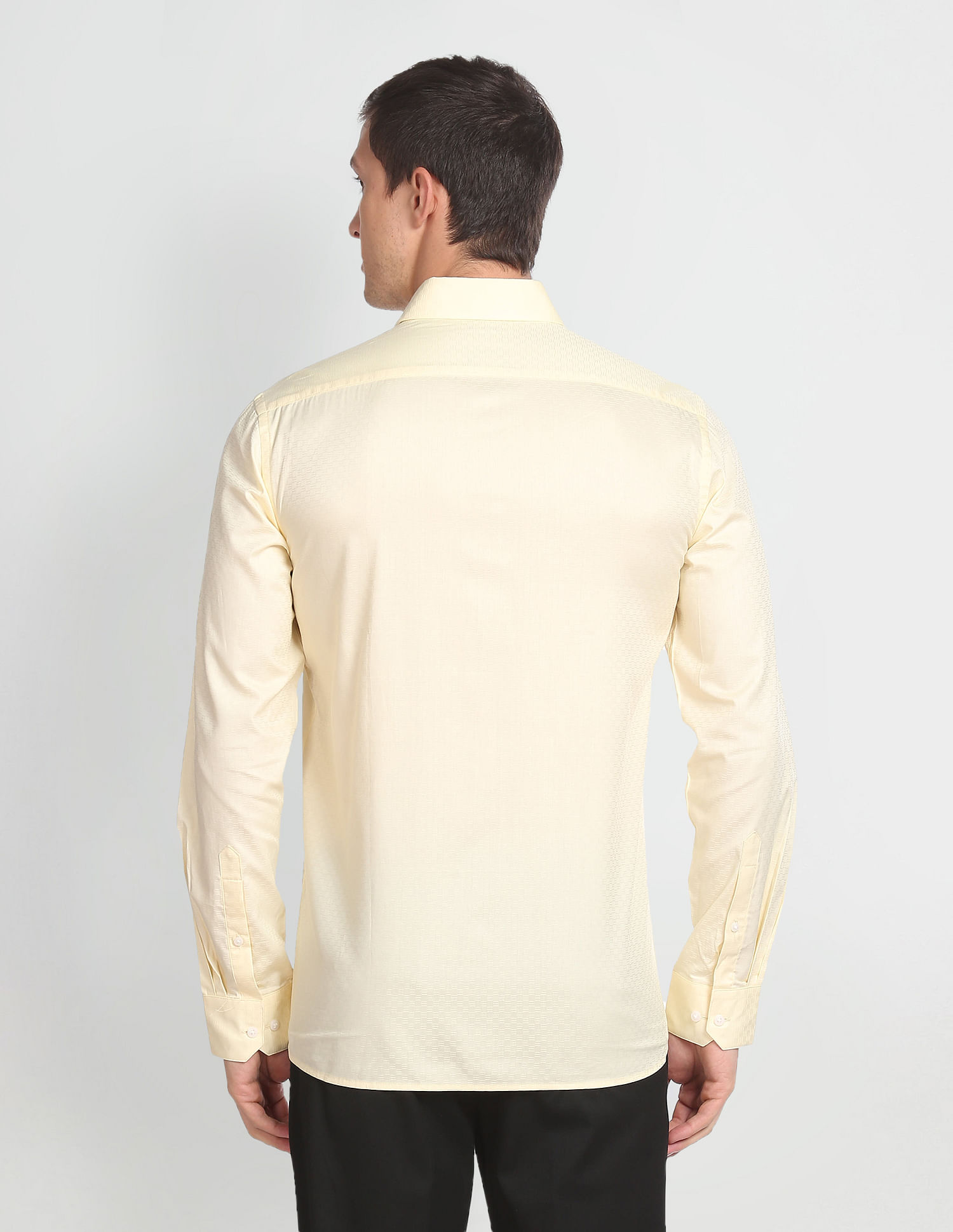 Arrow Pure Cotton Patterned Weave Shirt
