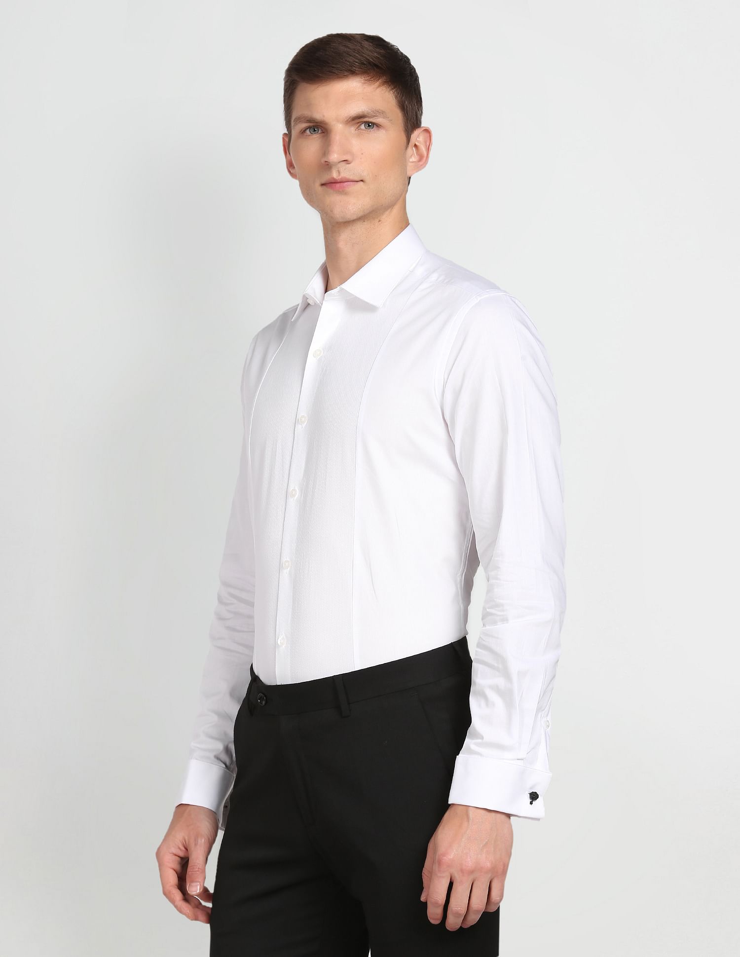 Arrow Patterned Manhattan Slim Fit Shirt