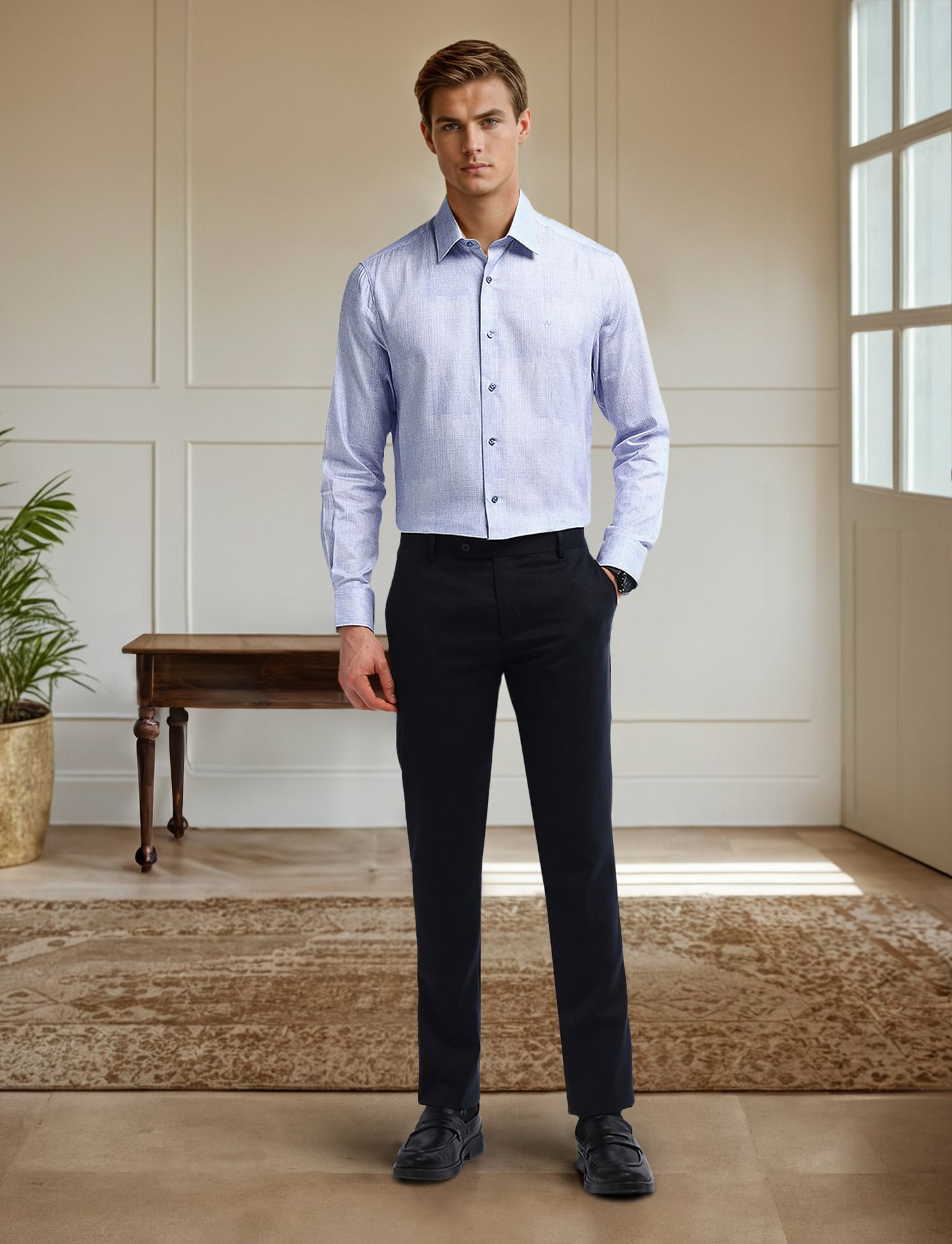 Arrow 1851 Tailored Fit Pure Cotton Shirt