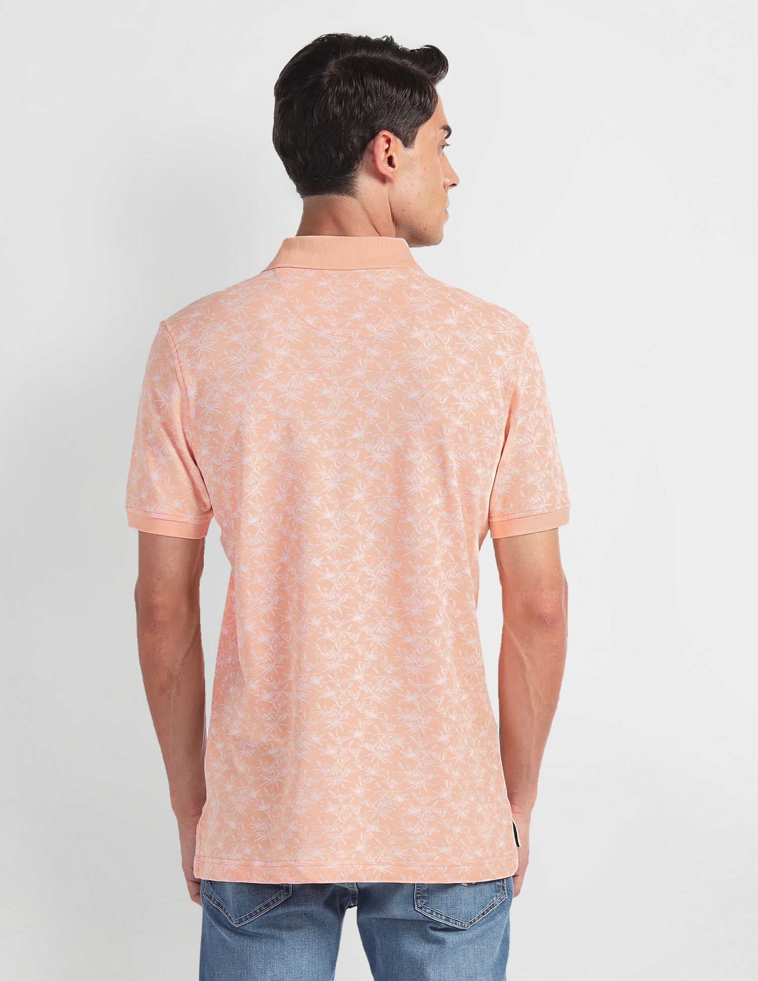 Arrow Sports Tropical Print Regular Polo Shirt
