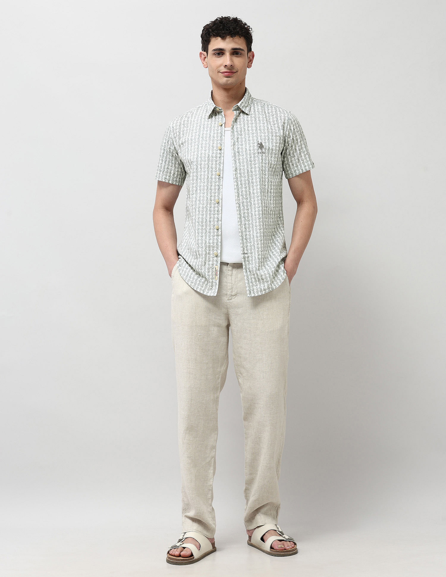Buy U.S. Polo Assn. Denim Co. Pure Cotton All Over Printed