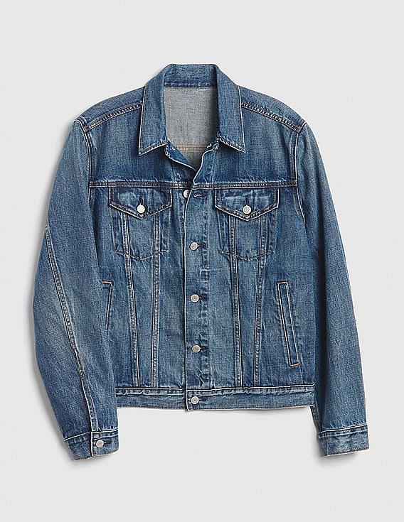 Gap blue jeans sale jacket