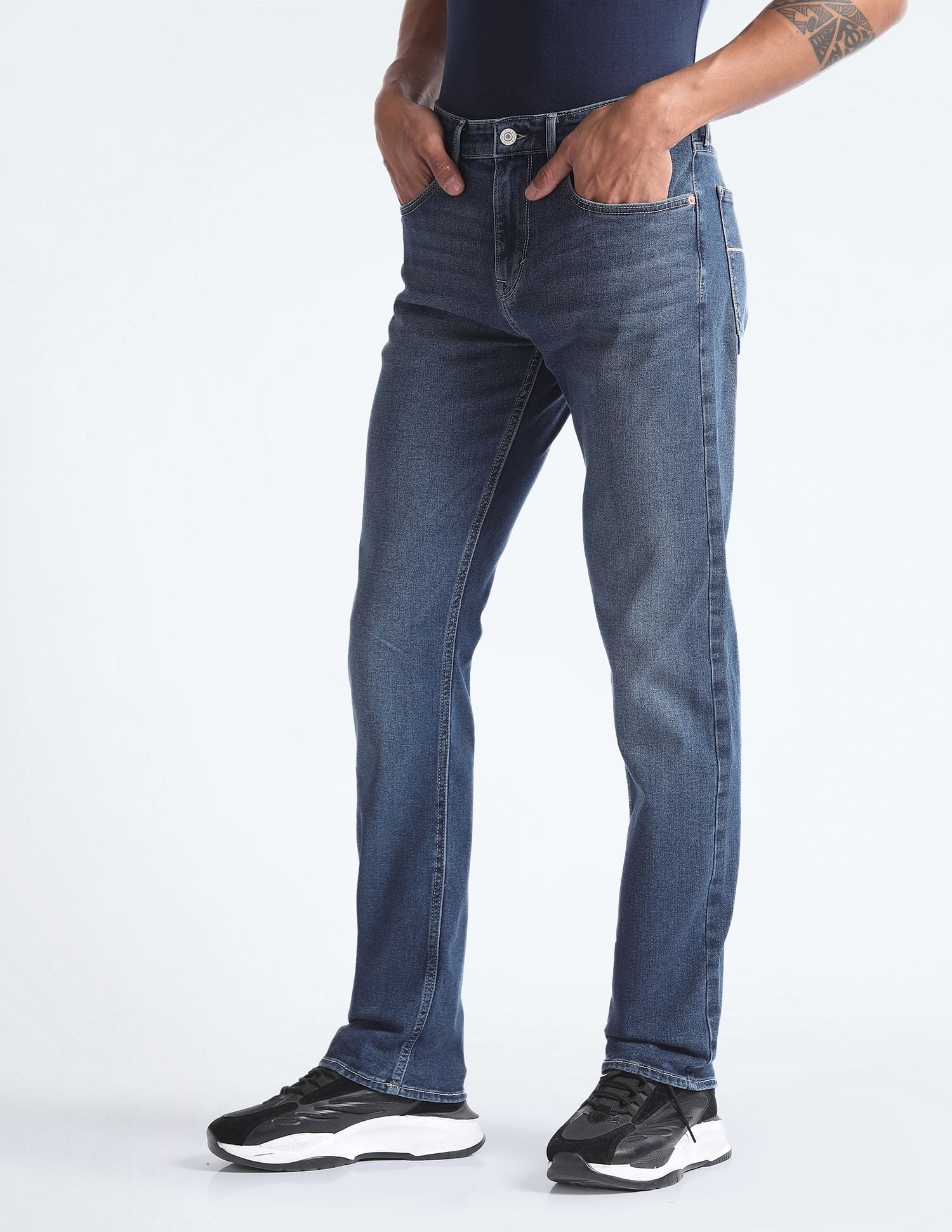 Flying Machine F-Jango Relaxed Straight Fit Jeans